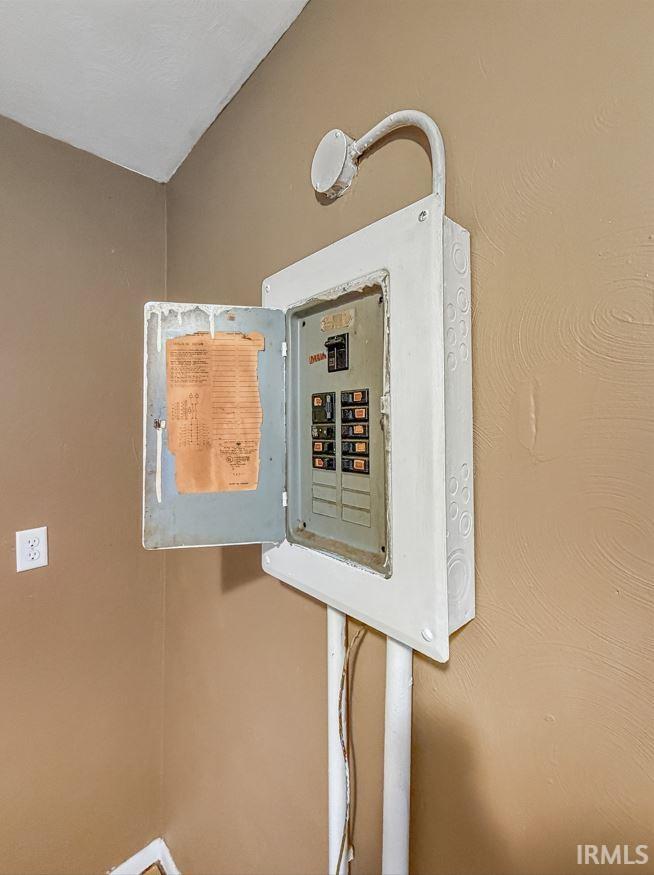 Utility room with electric panel