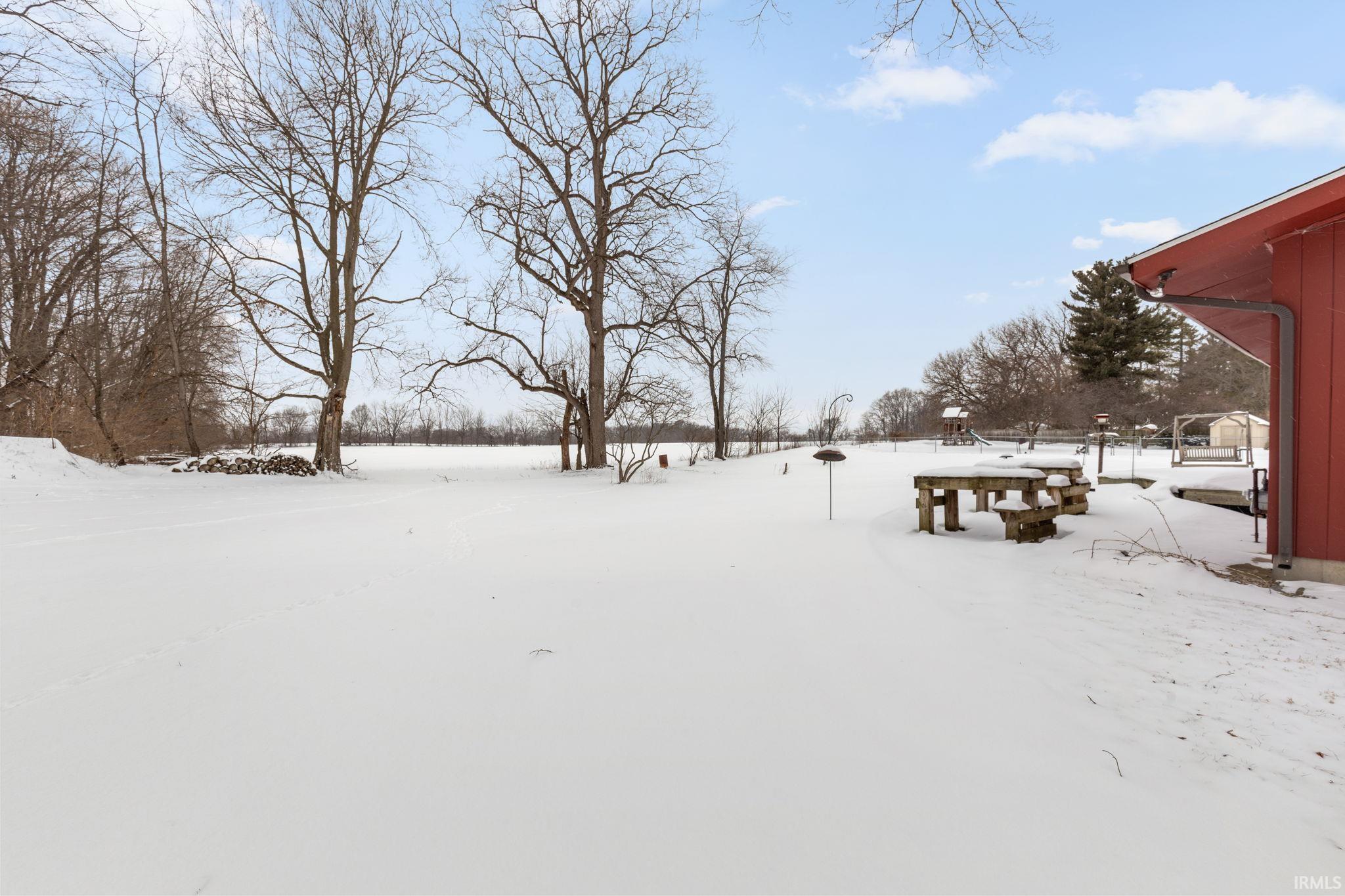 View of snowy yard