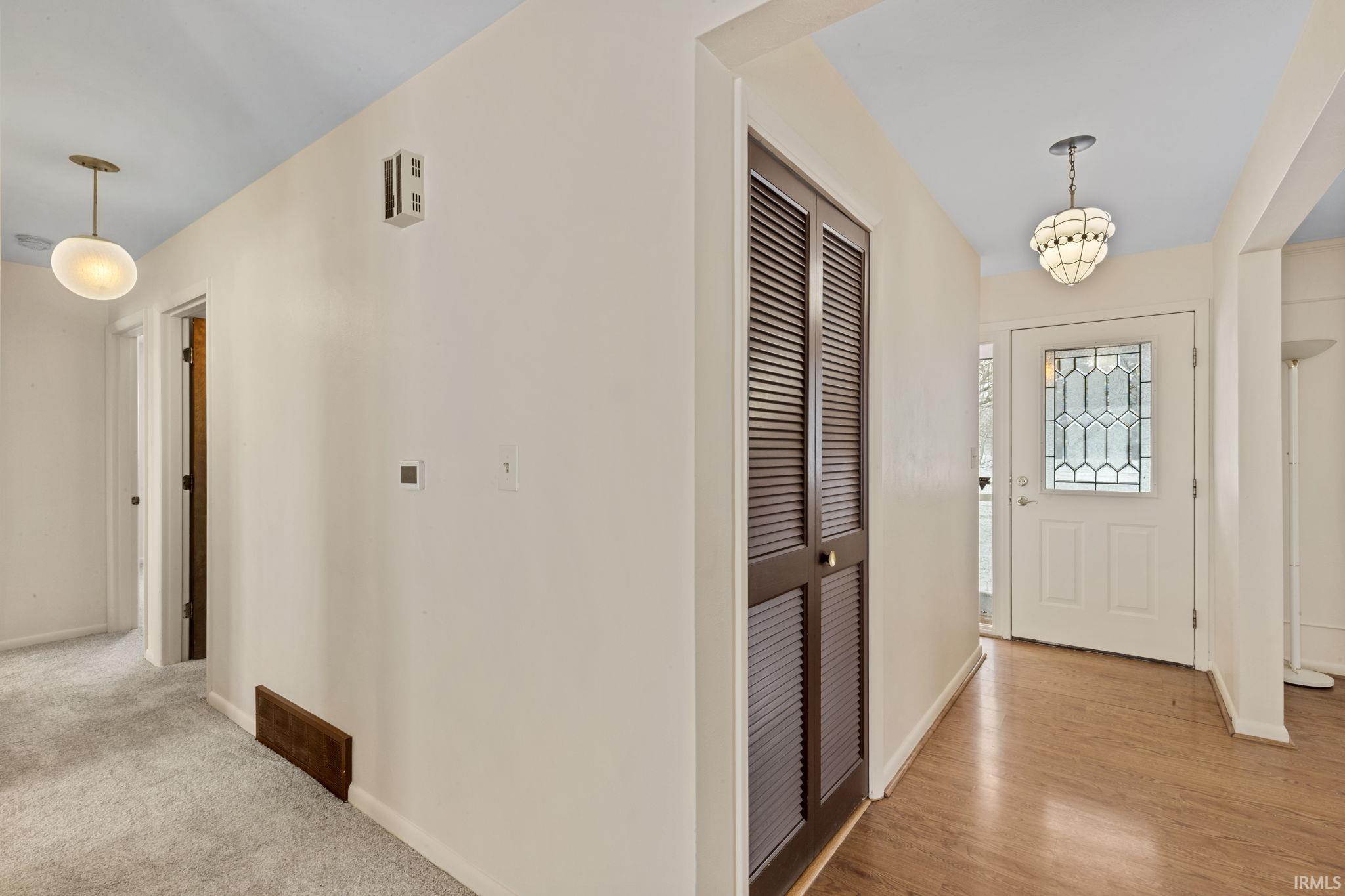 Entryway with baseboards