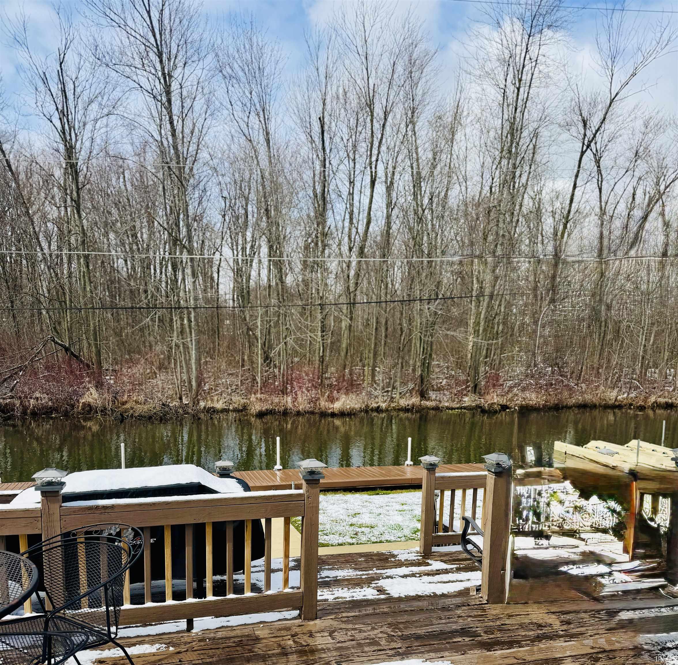 Dock featuring a deck with water view