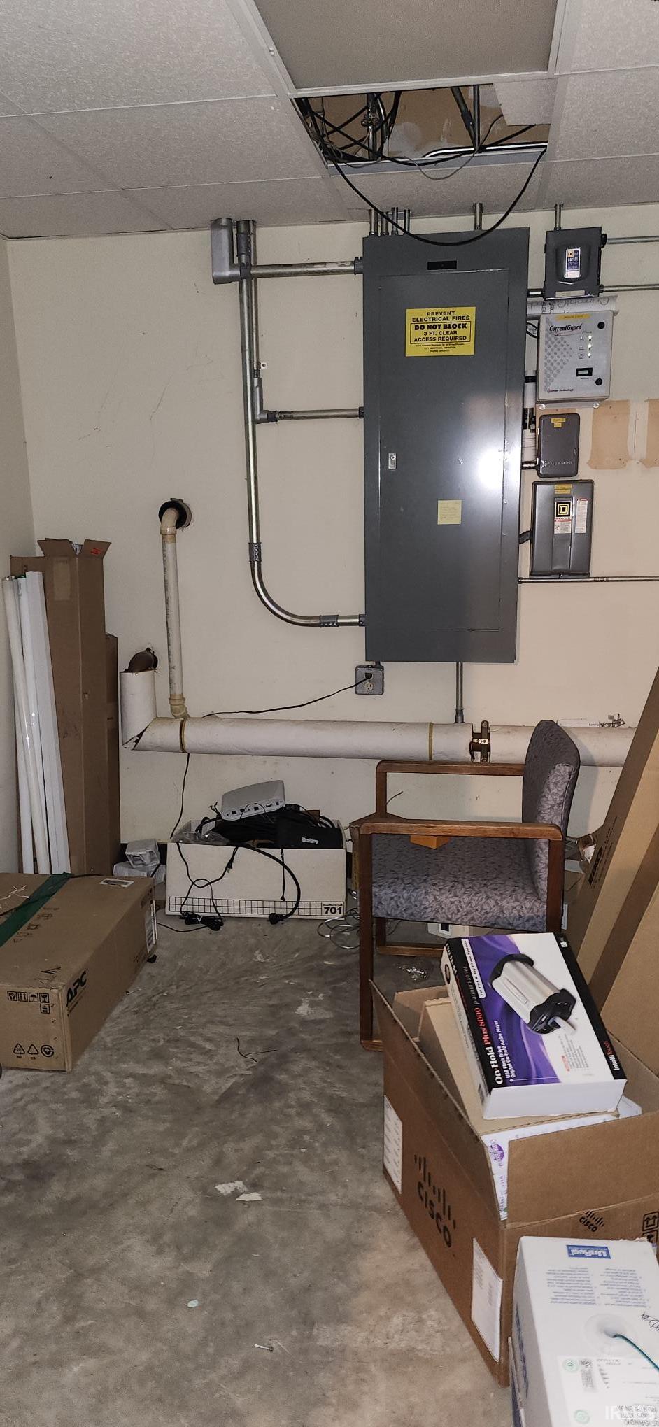Utility room featuring electric panel