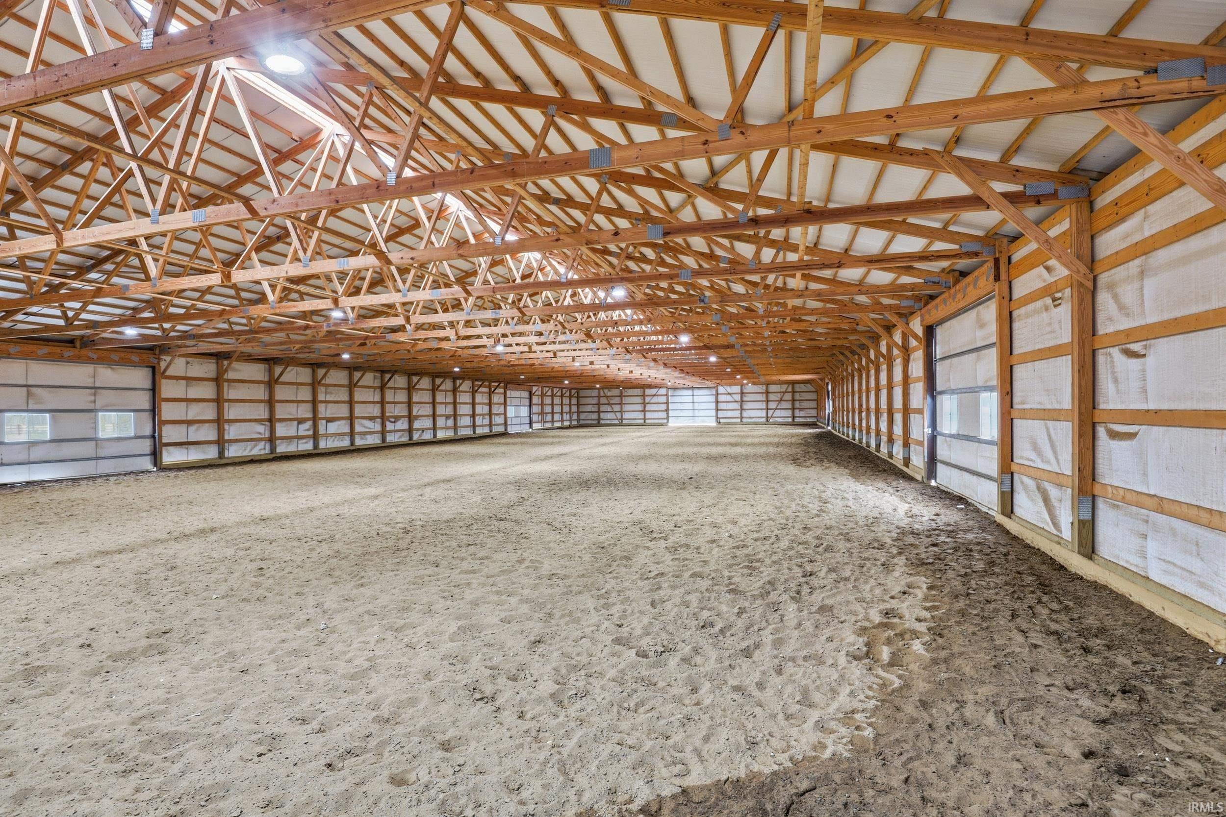 View of indoor riding arena