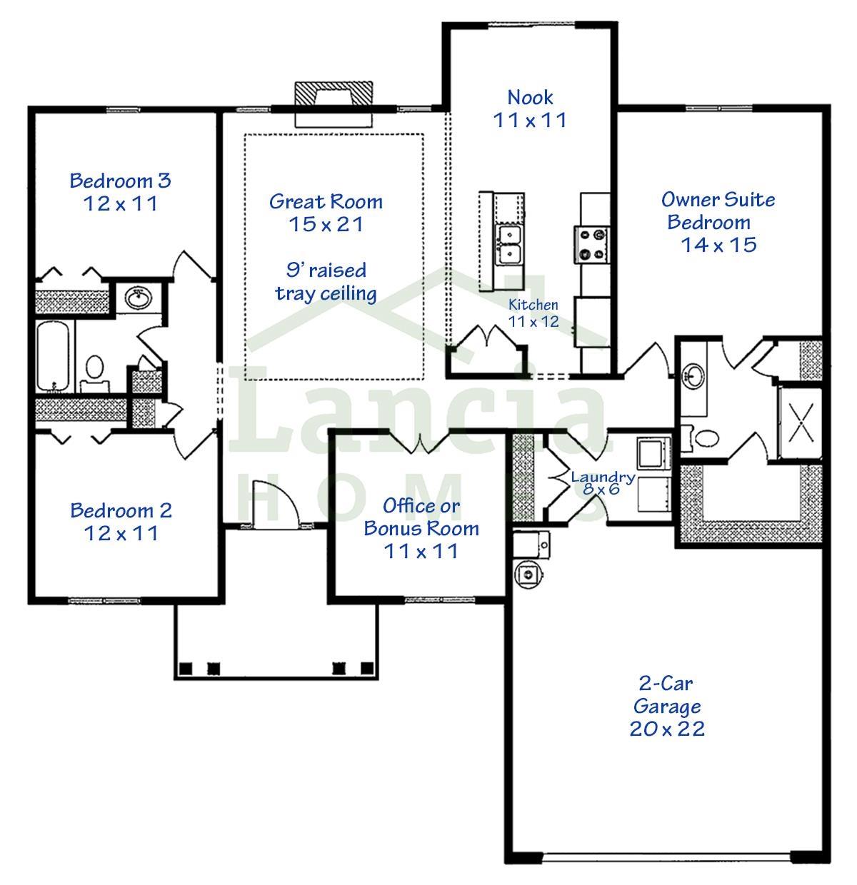 View of floor plan / room layout