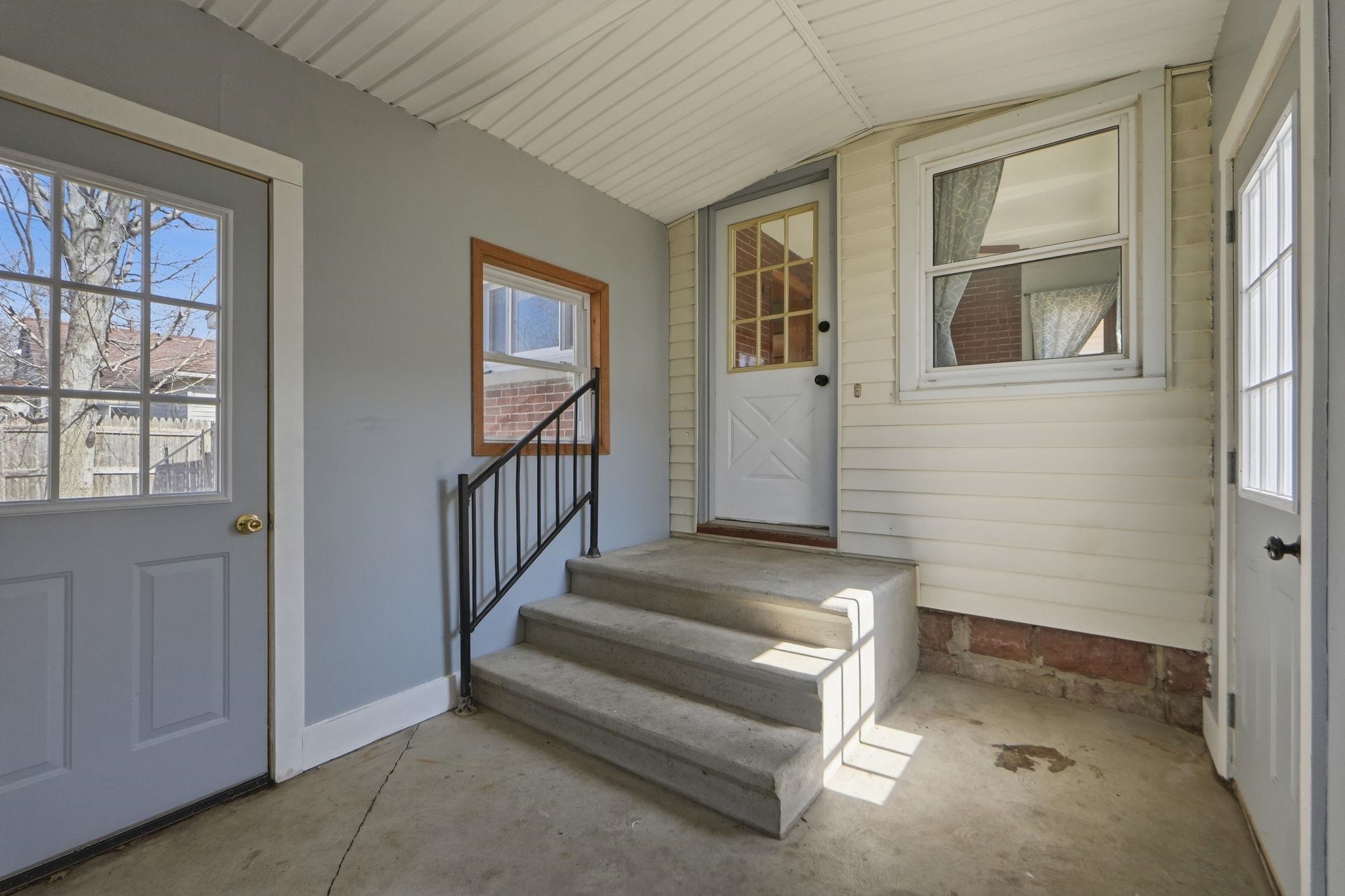 View of exterior entry