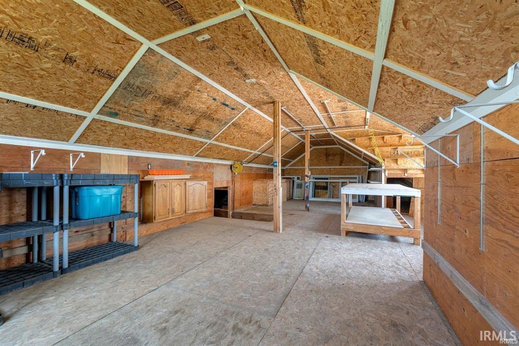 View of unfinished attic
