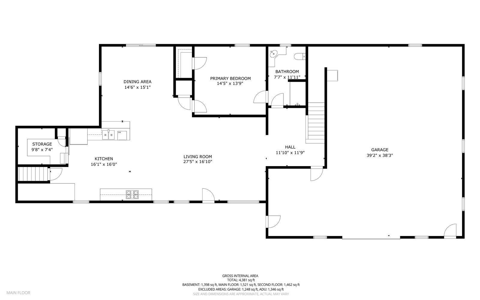 View of room layout