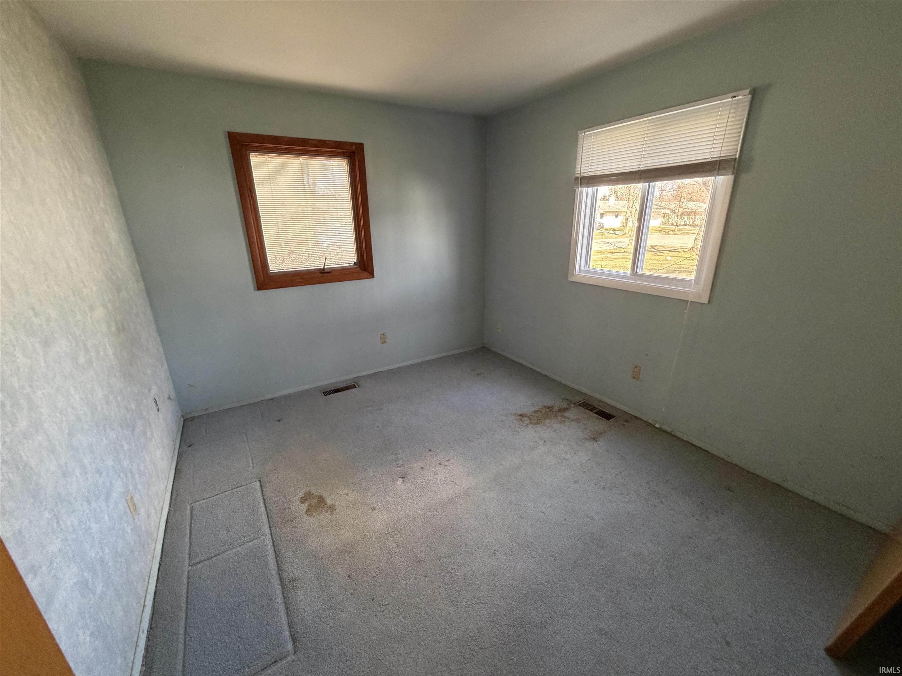 Carpeted spare room featuring plenty of natural light