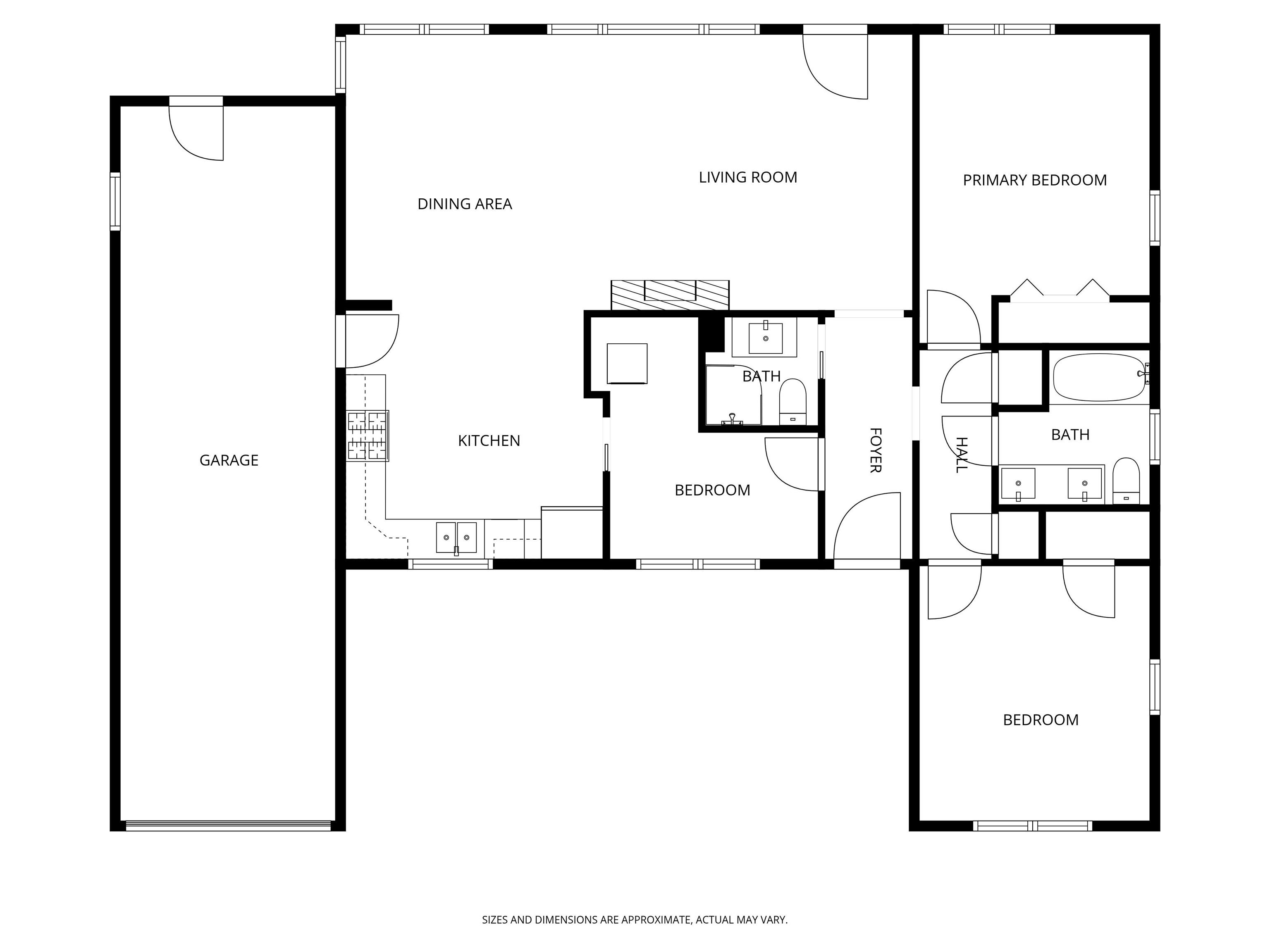 View of room layout