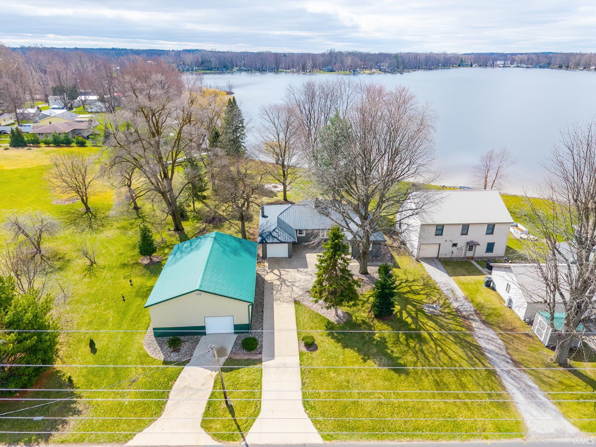 Bird's eye view of a large body of water