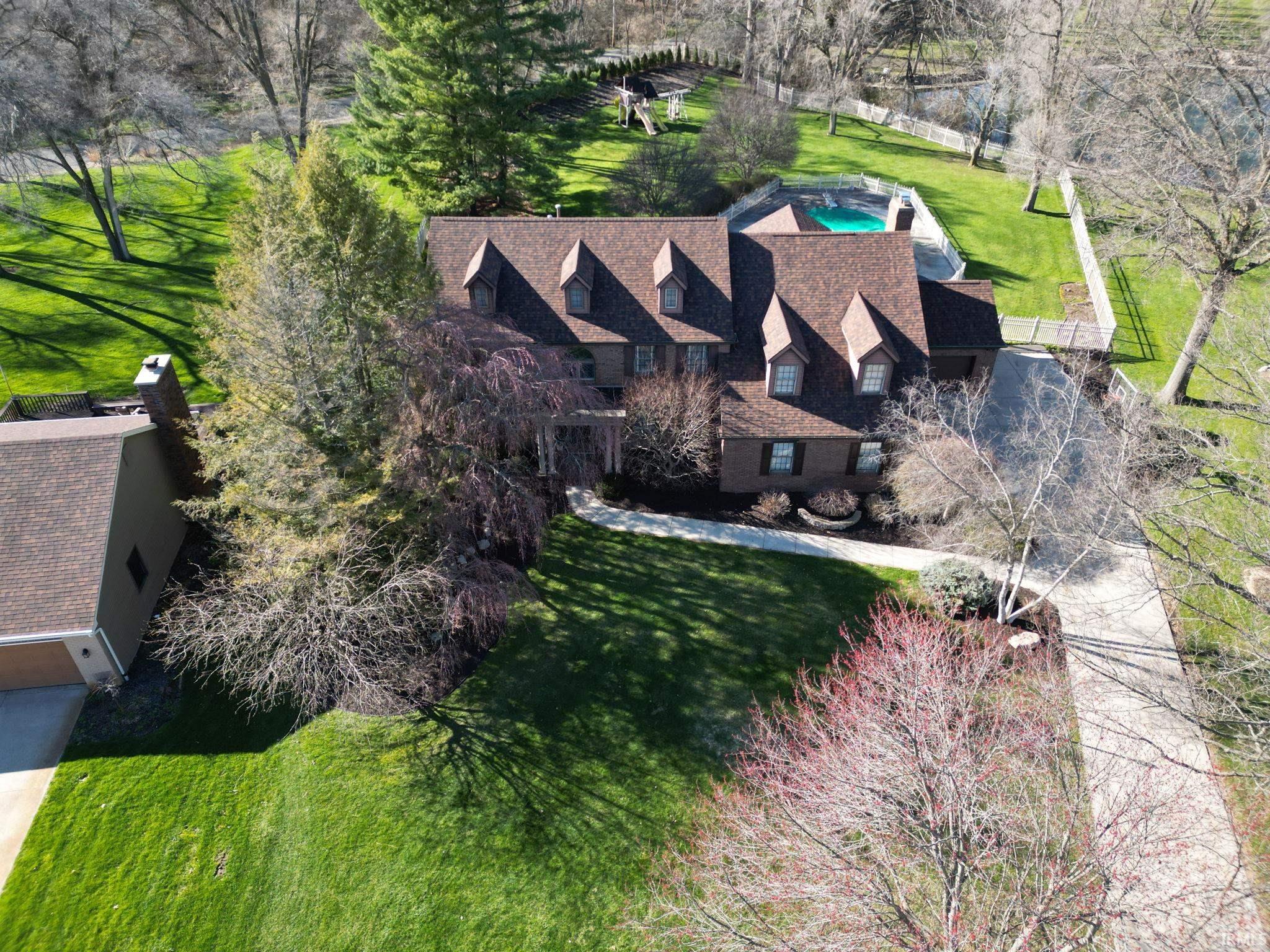 View from above of property