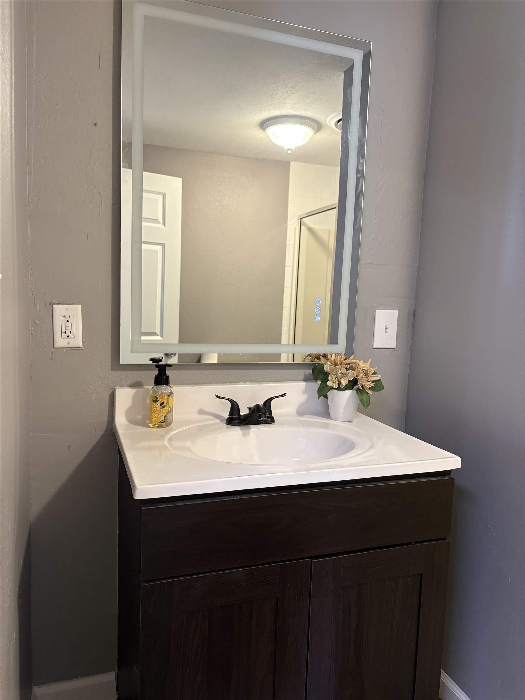 Bathroom featuring vanity