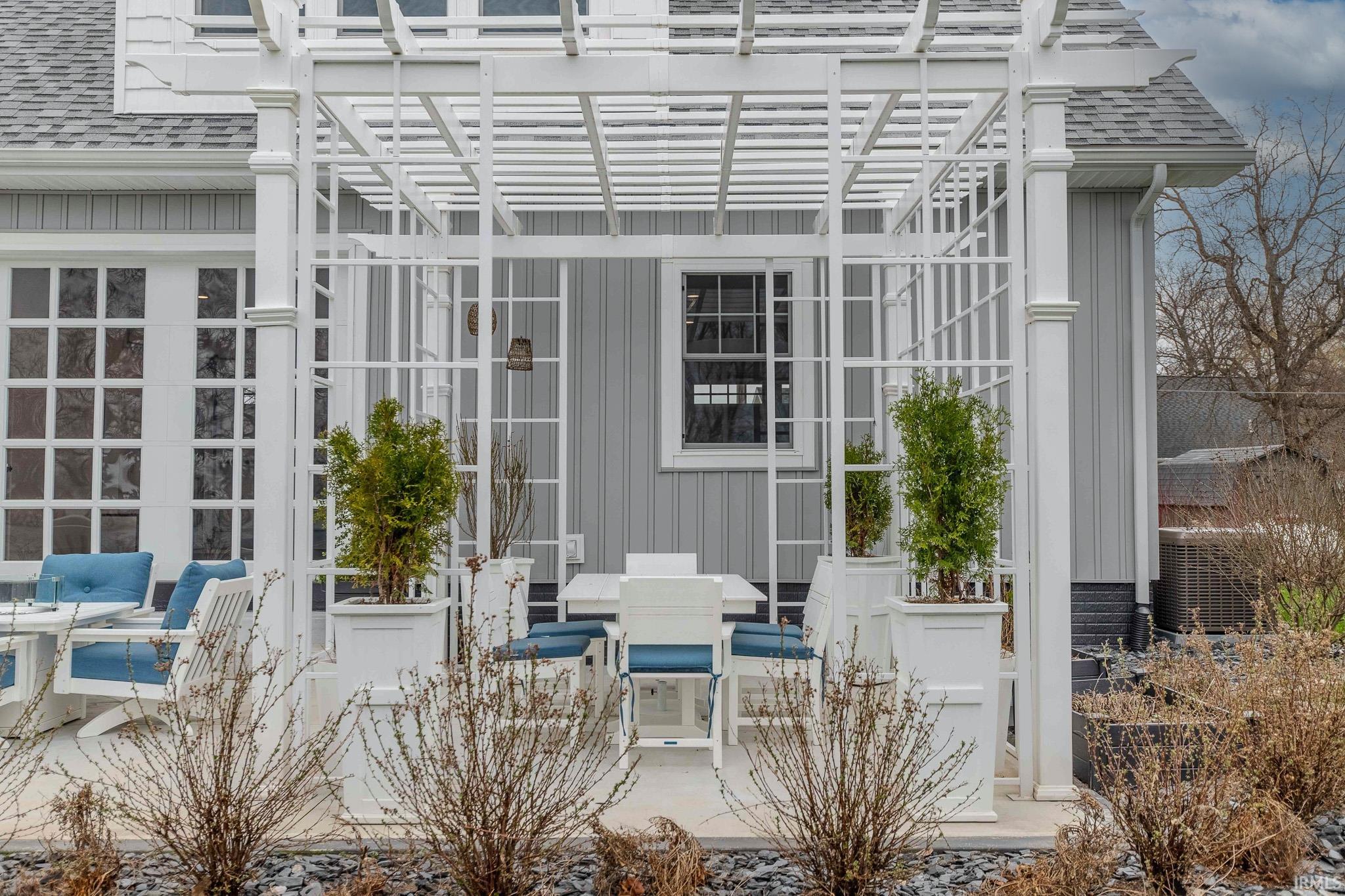 View of patio with outdoor dining space