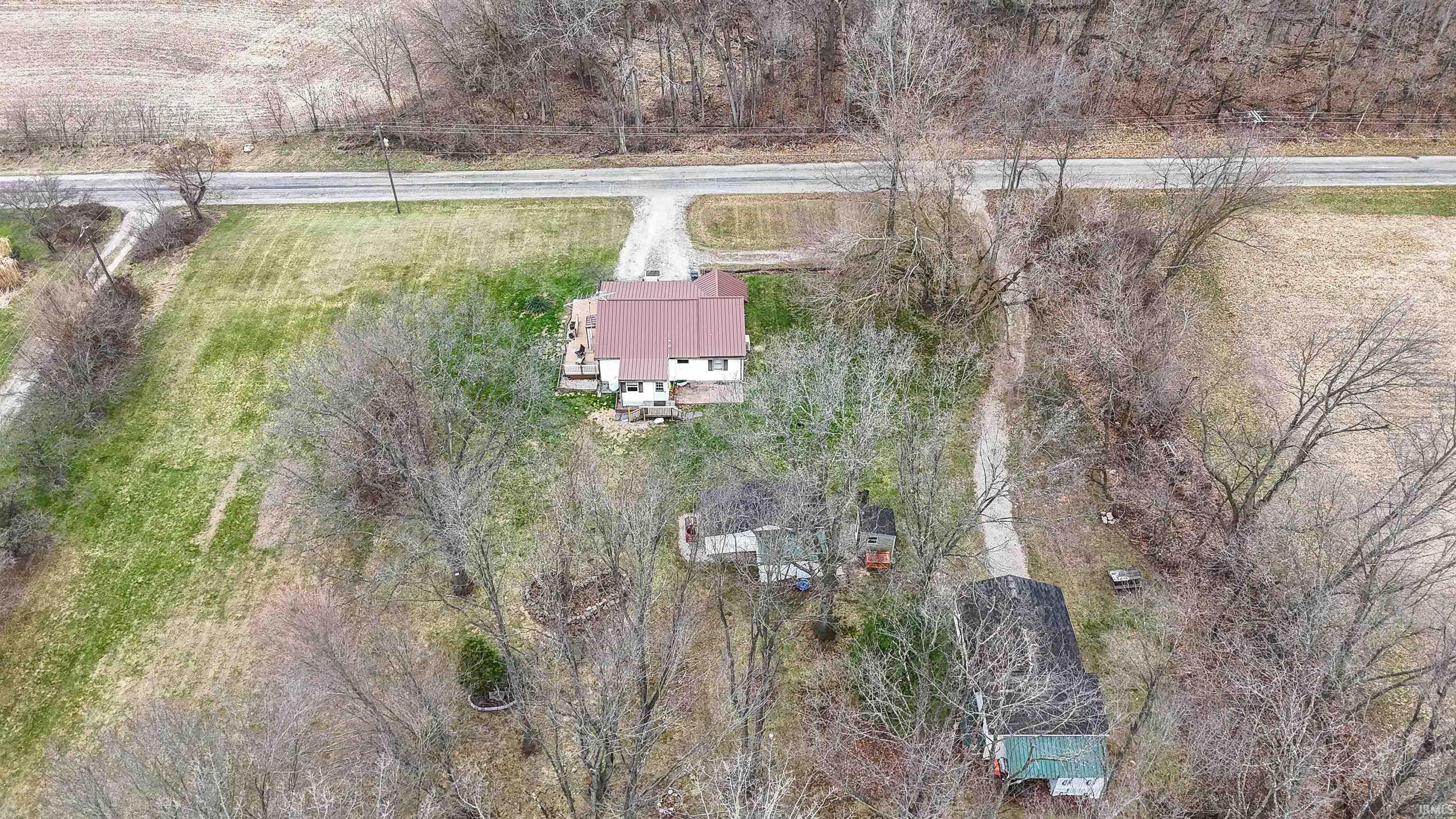 View from above of property