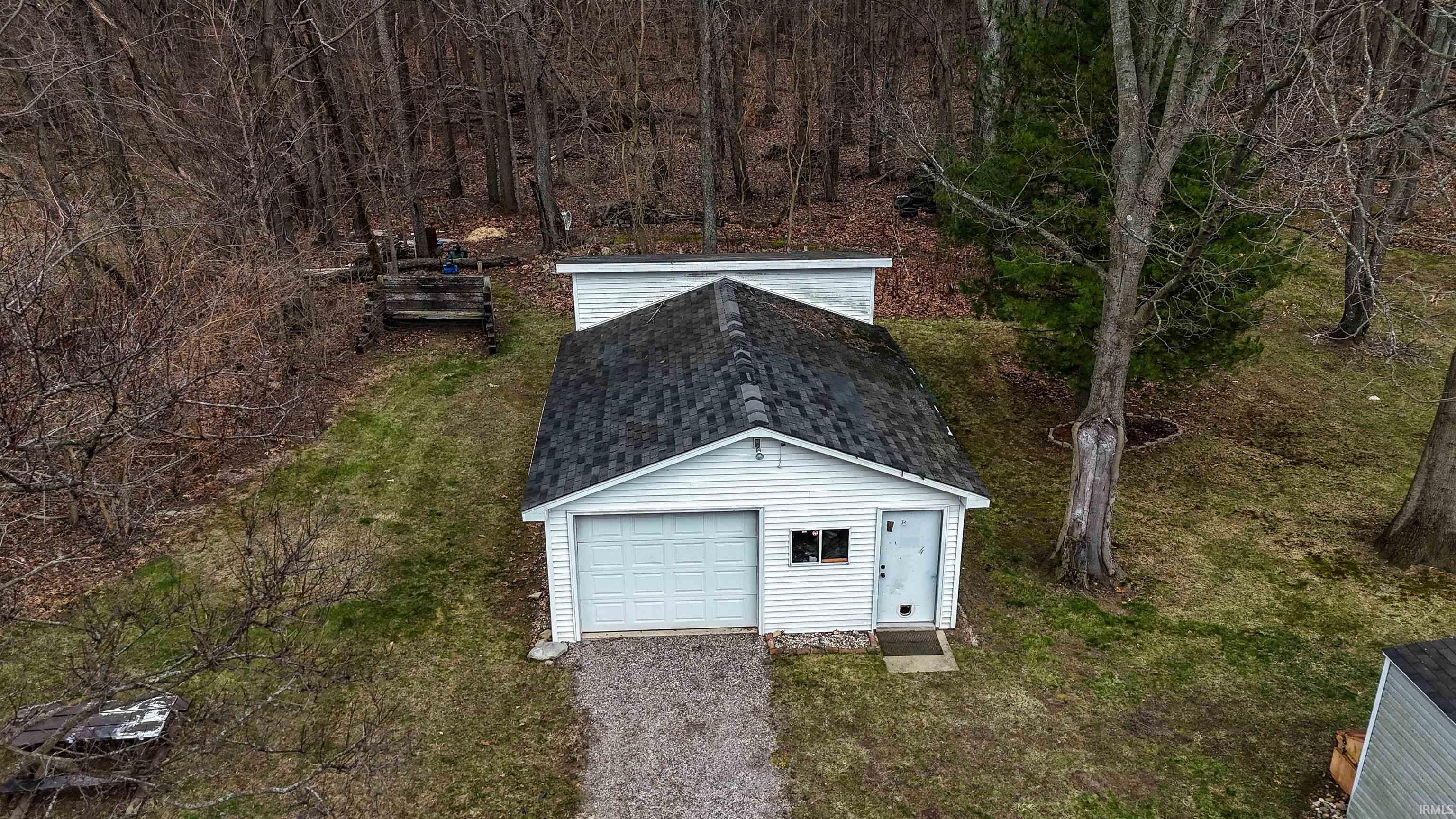 View from above of property