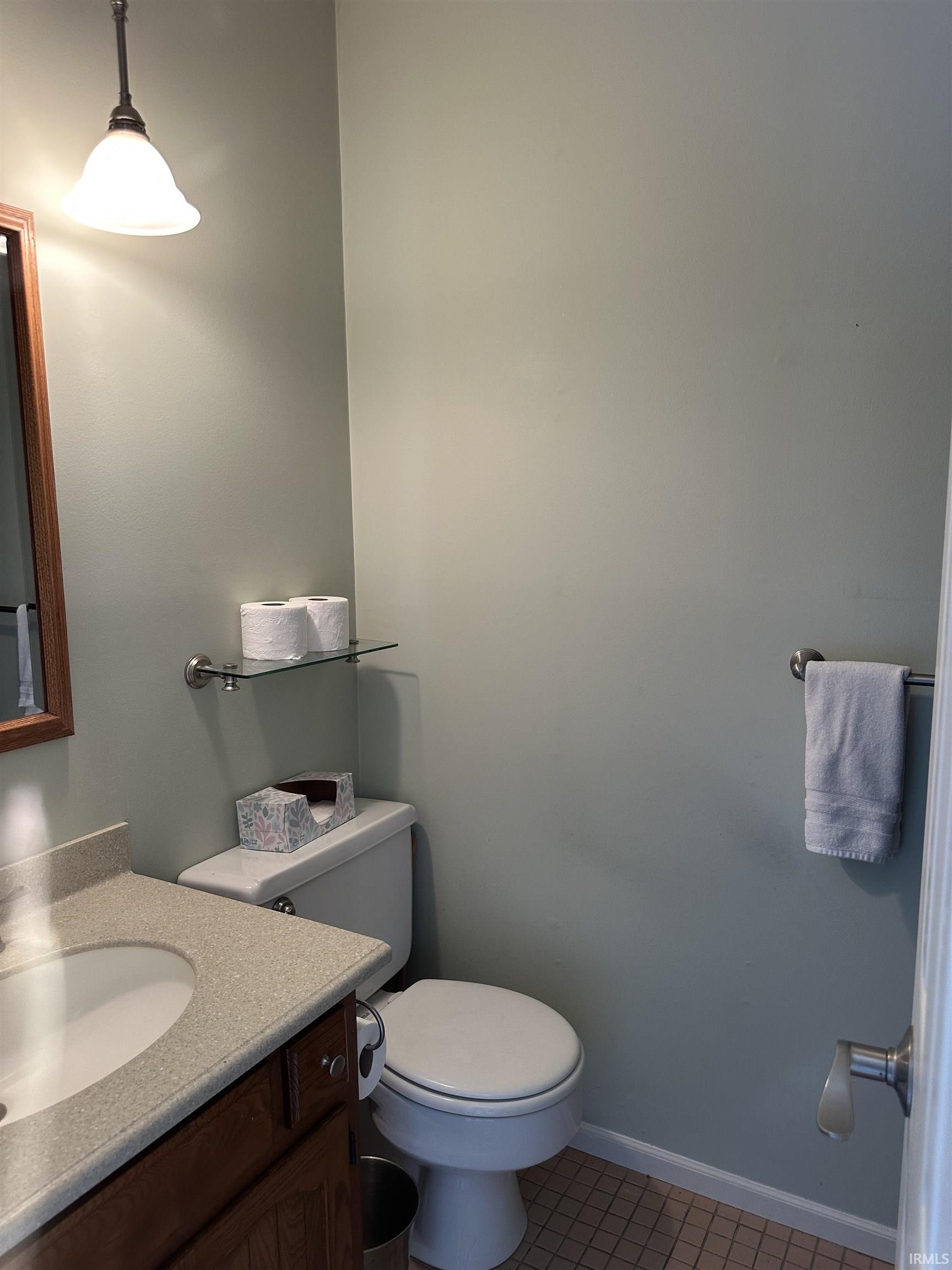 Updated half bathroom