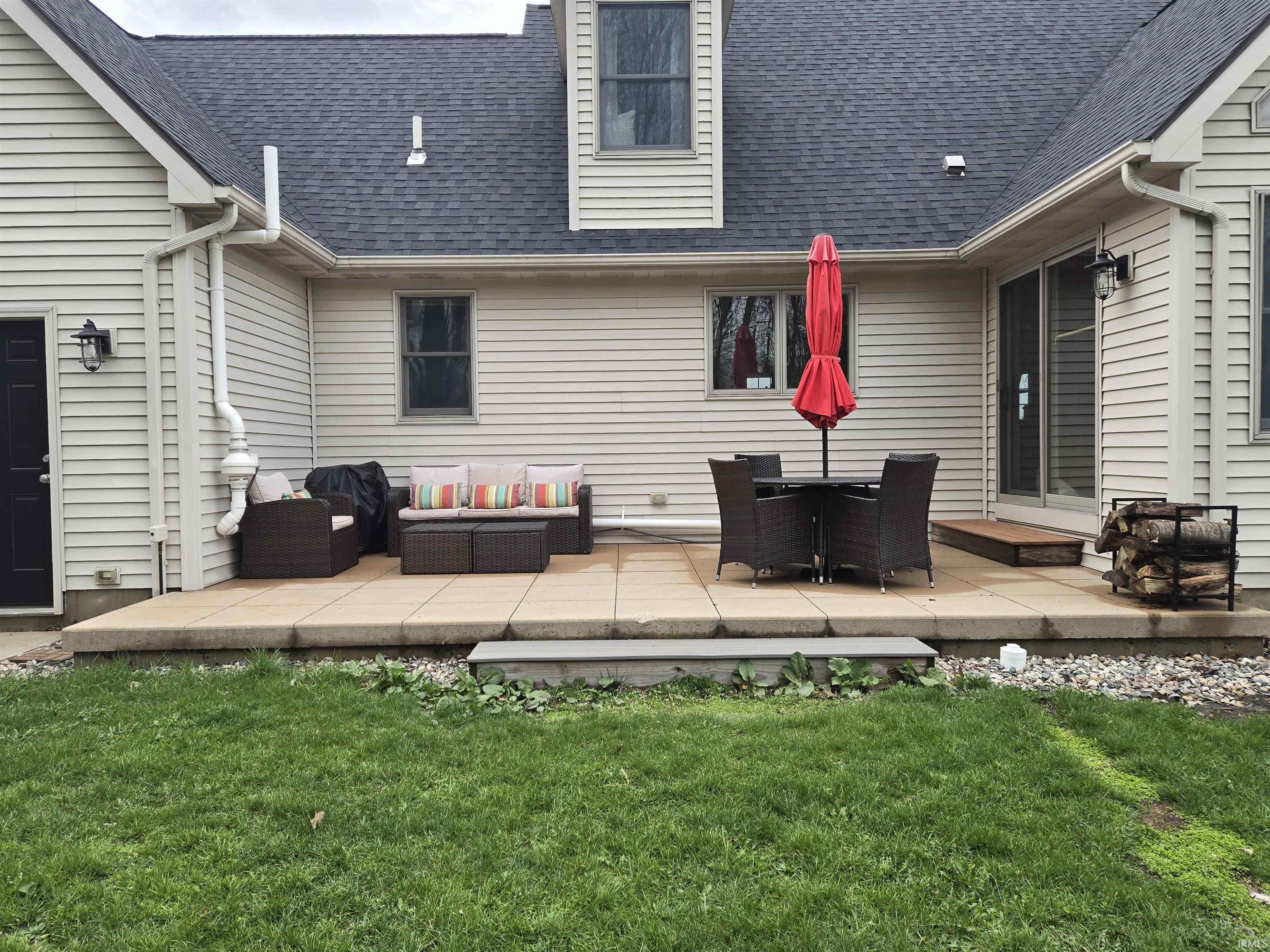View of patio / terrace featuring an outdoor living / dining area