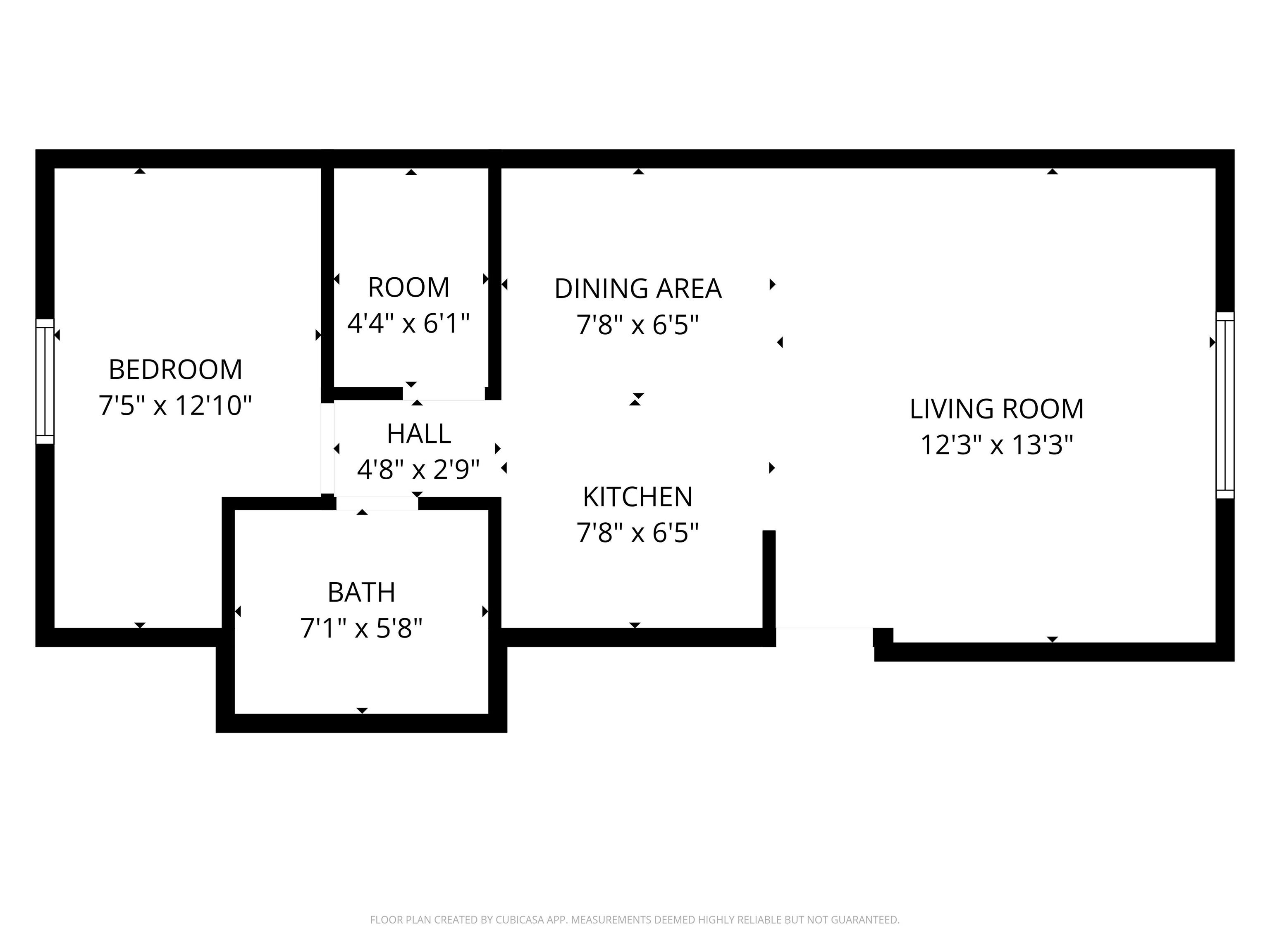View of floor plan / room layout