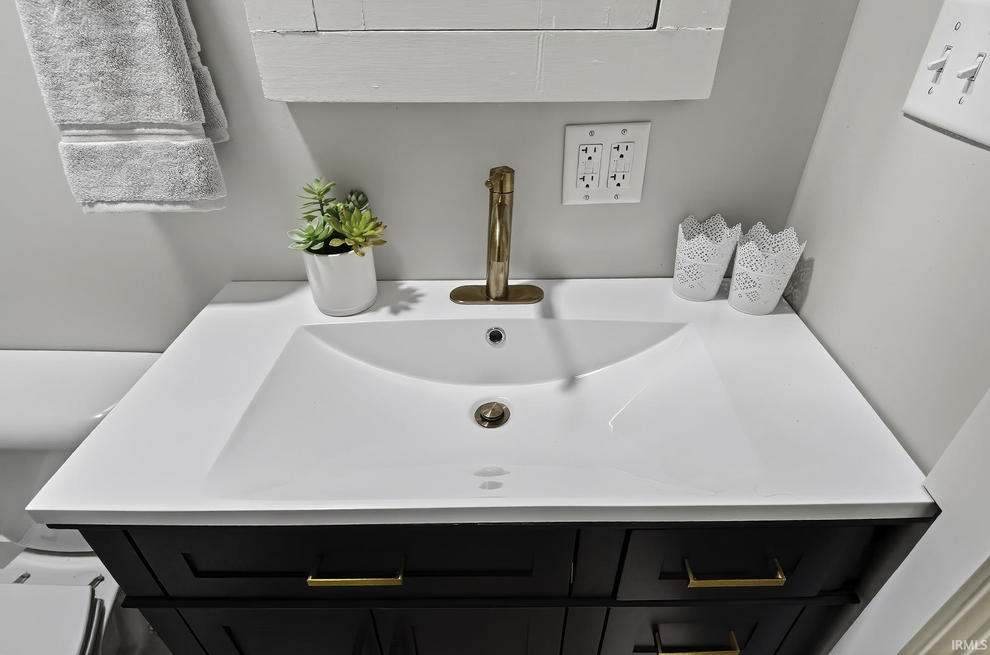 Bathroom featuring vanity