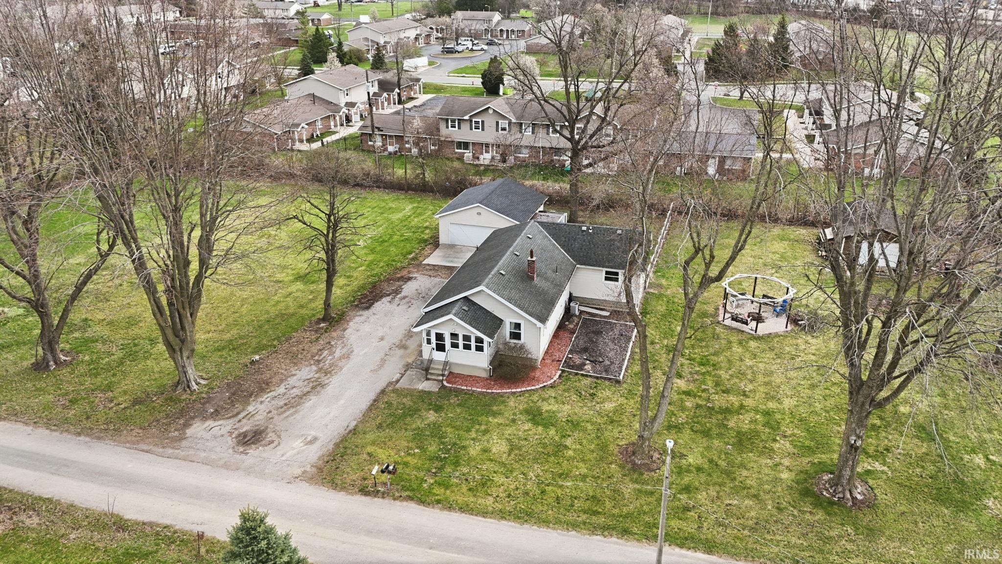 Aerial view of property and surrounding area