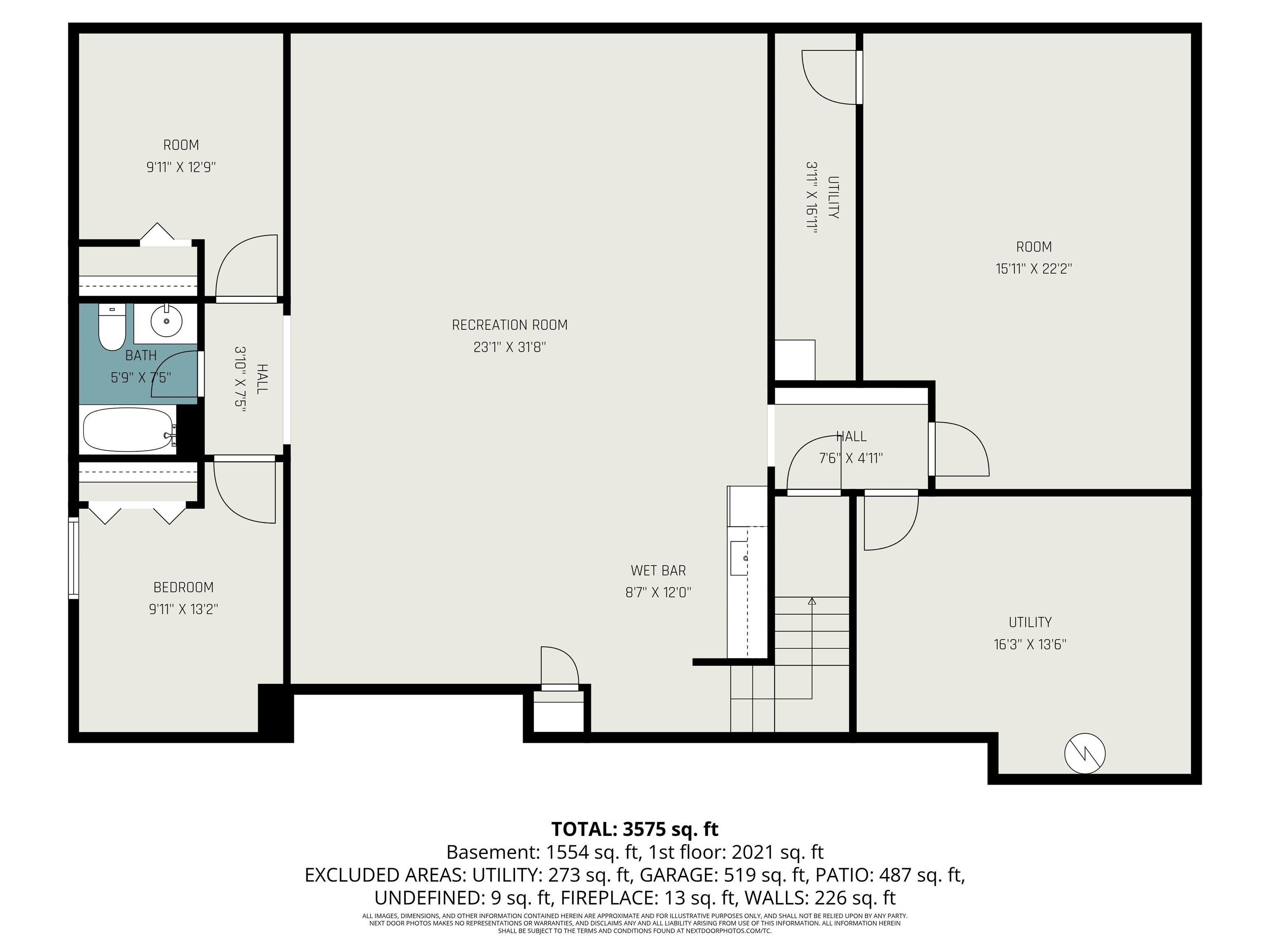 View of floor plan / room layout