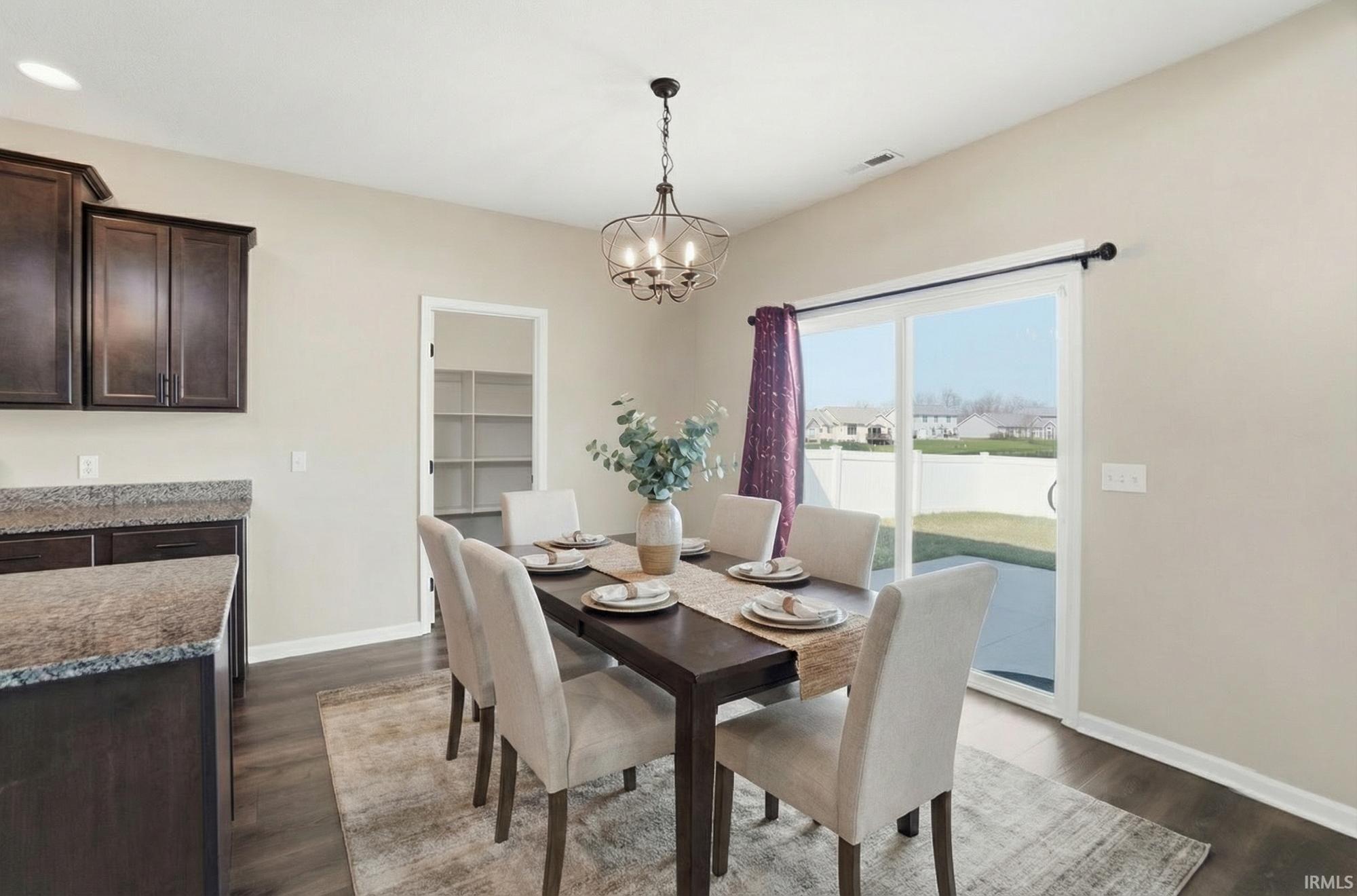 Virtually staged photo