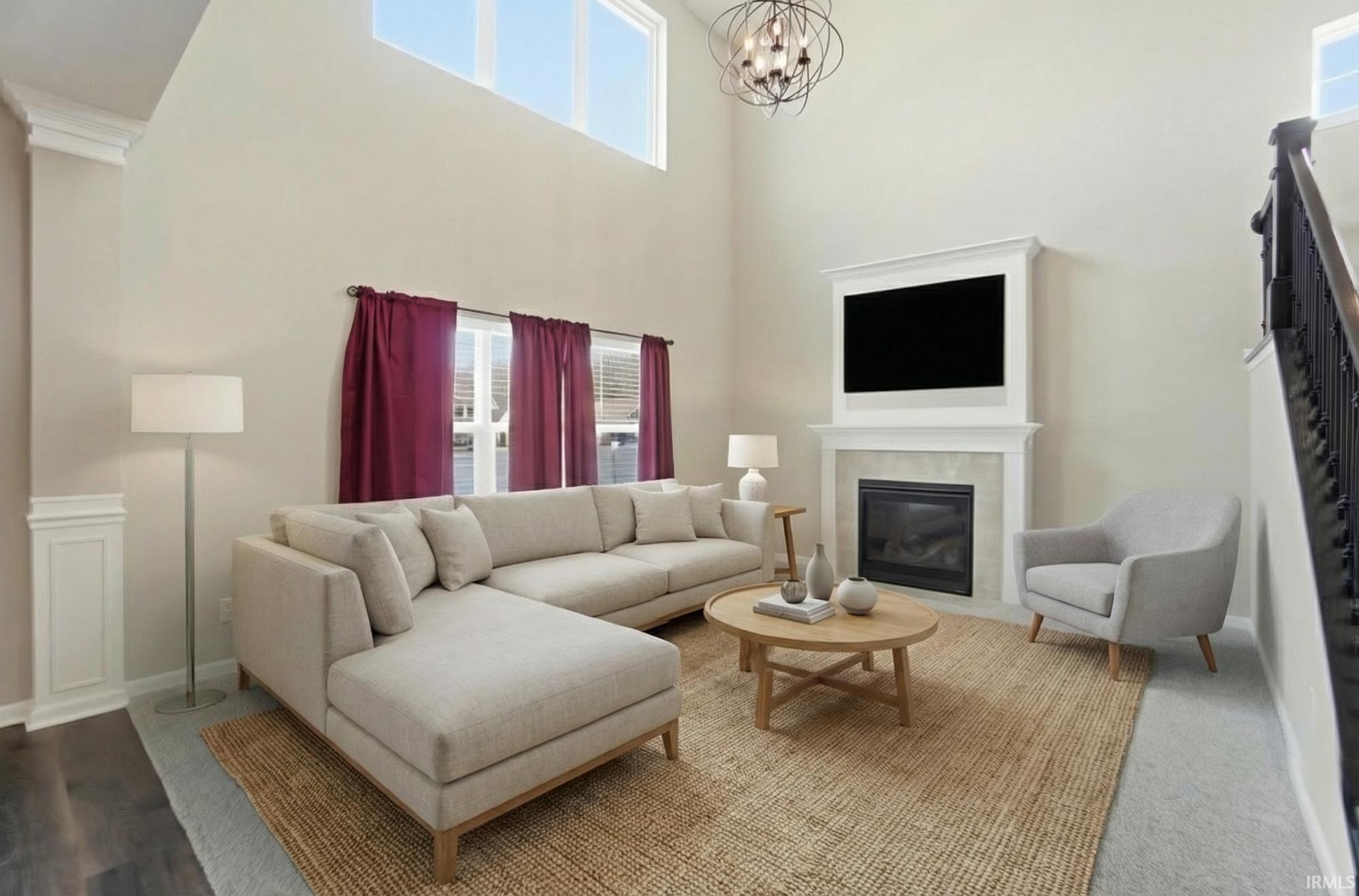 Virtually staged photo