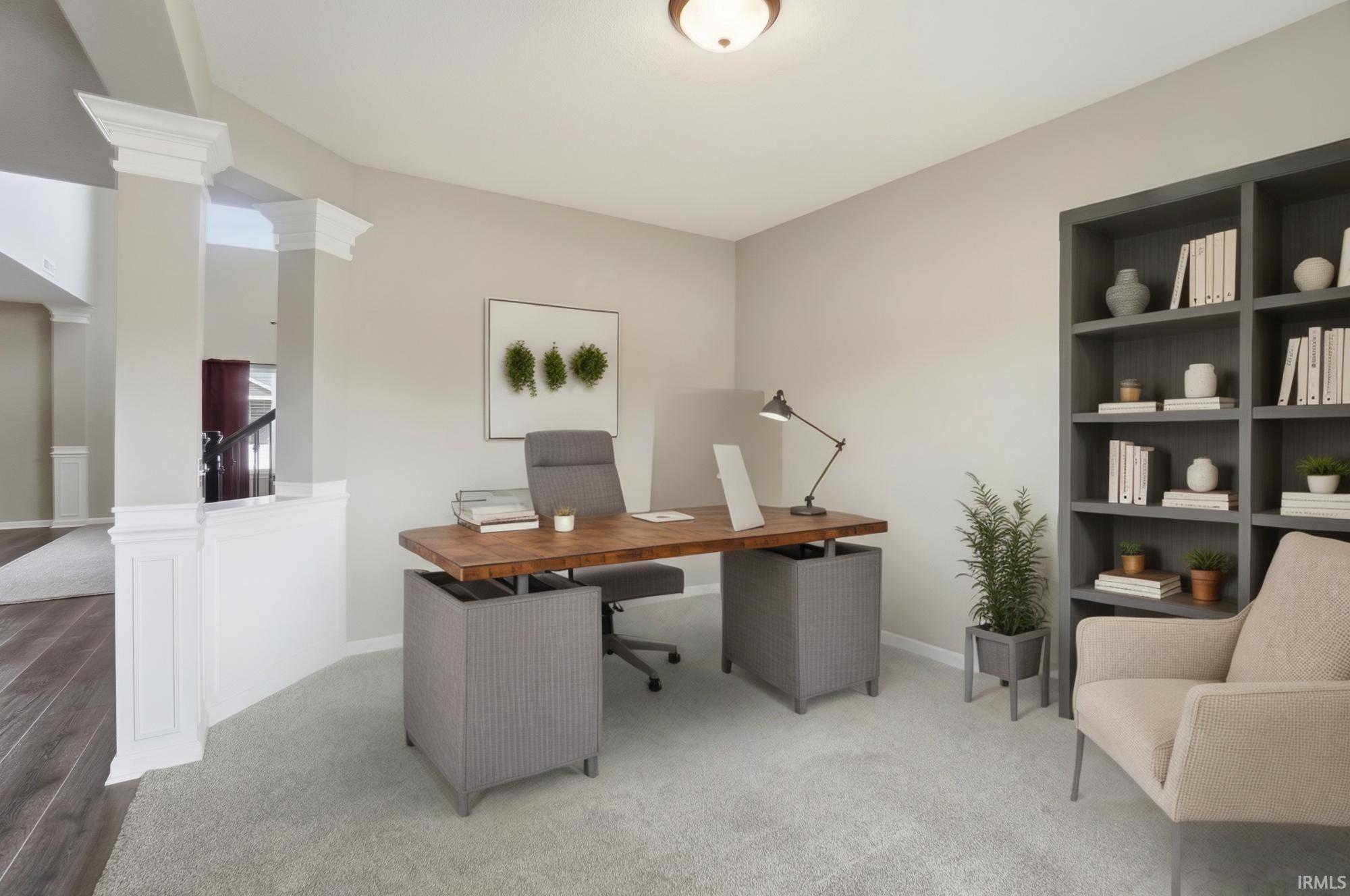 Virtually staged photo