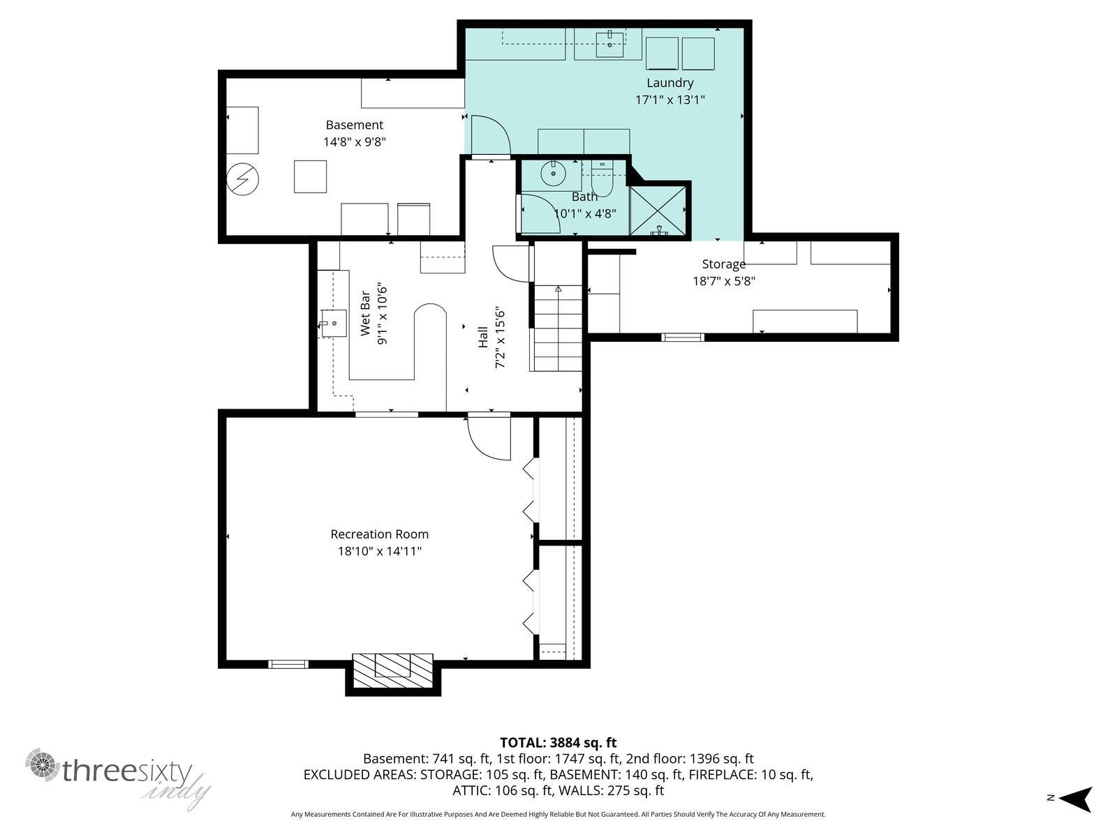 View of room layout