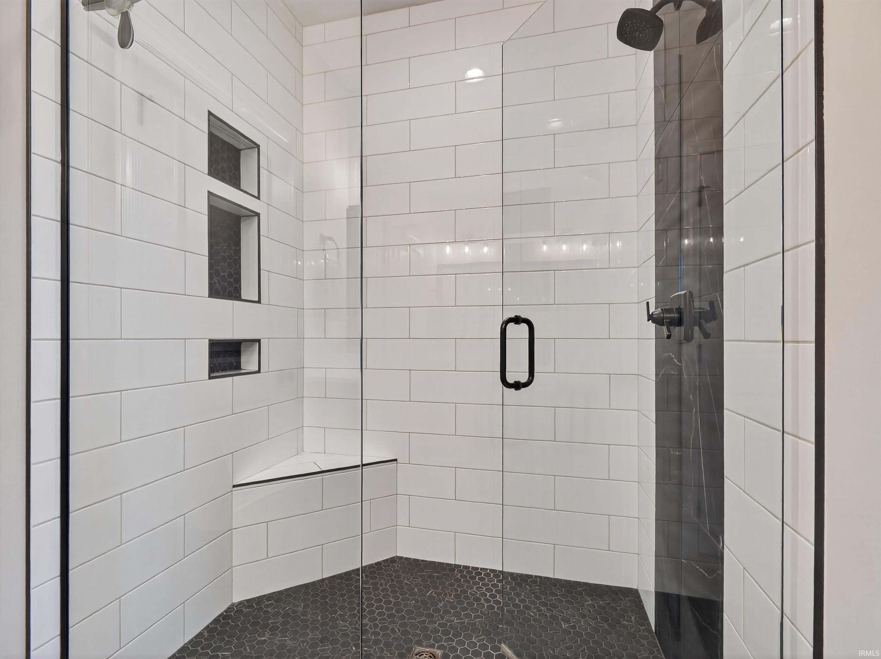 Bathroom with a shower stall