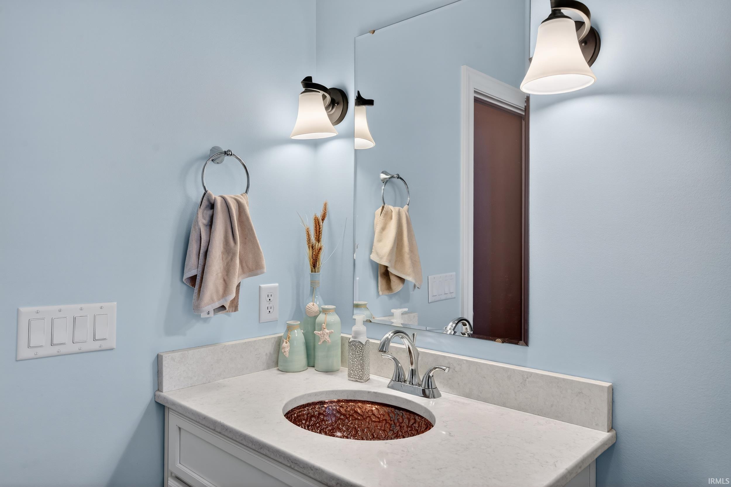 Bathroom featuring vanity