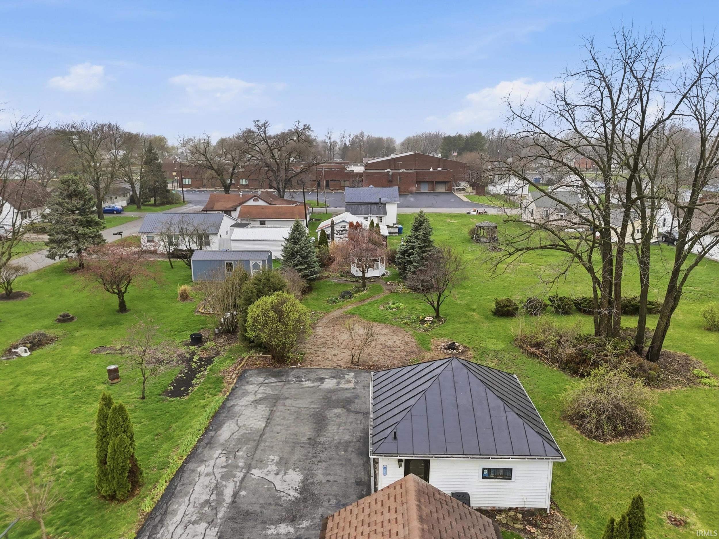 Aerial view of property and surrounding area