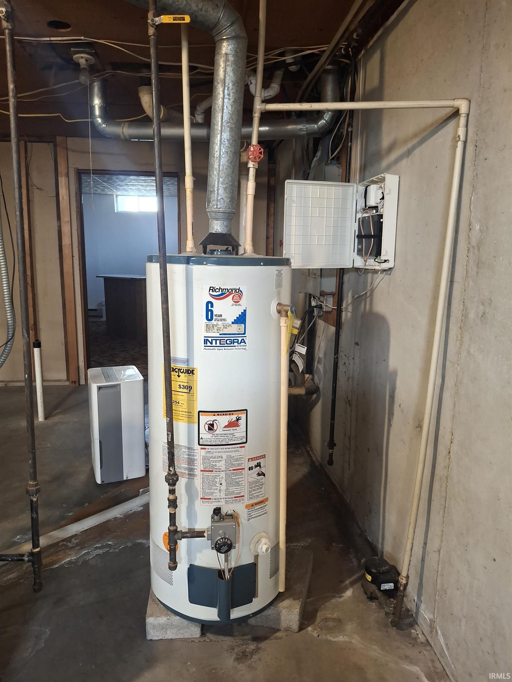 Utilities featuring water heater