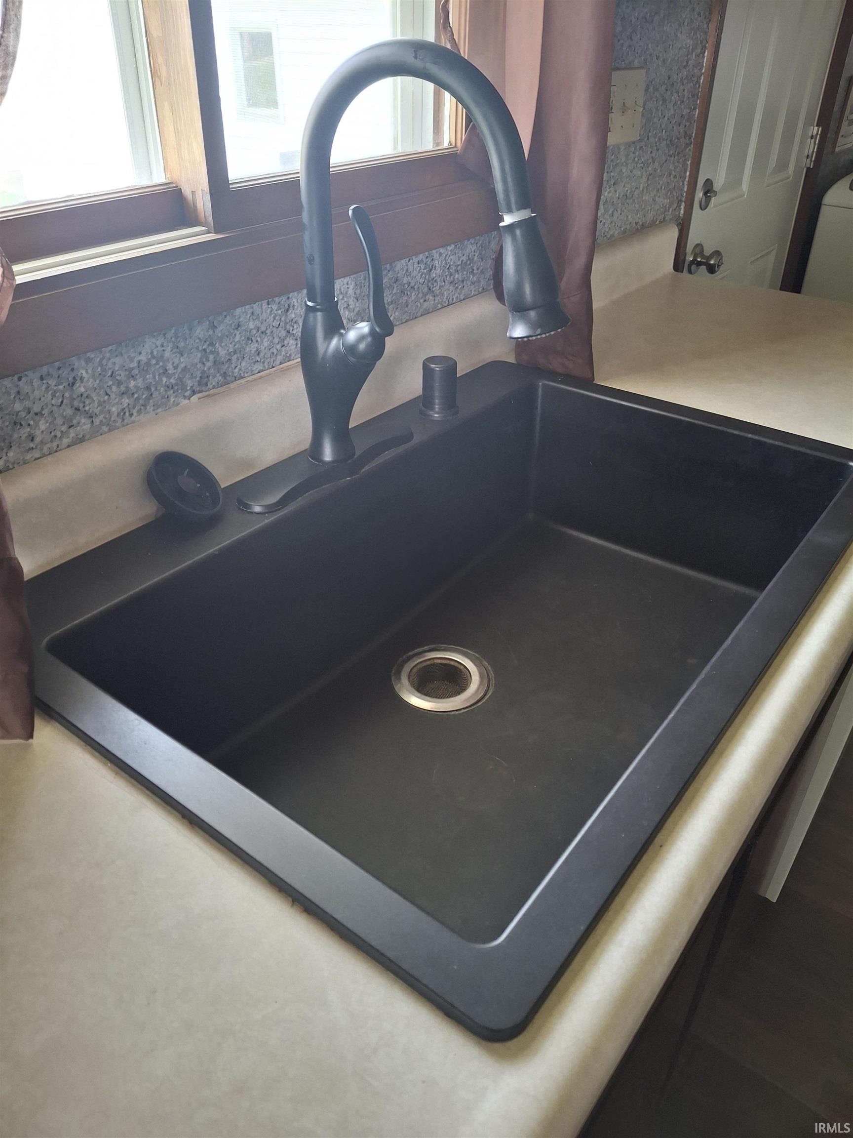 Kitchen view of a sink