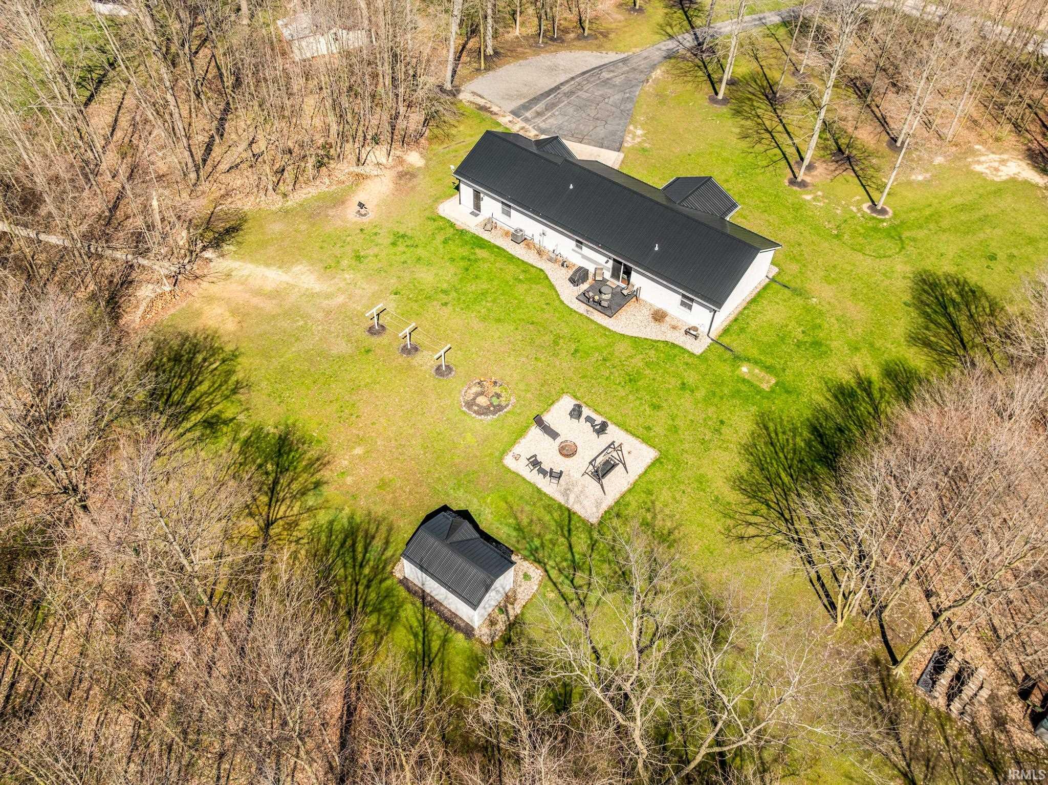 View from above of property
