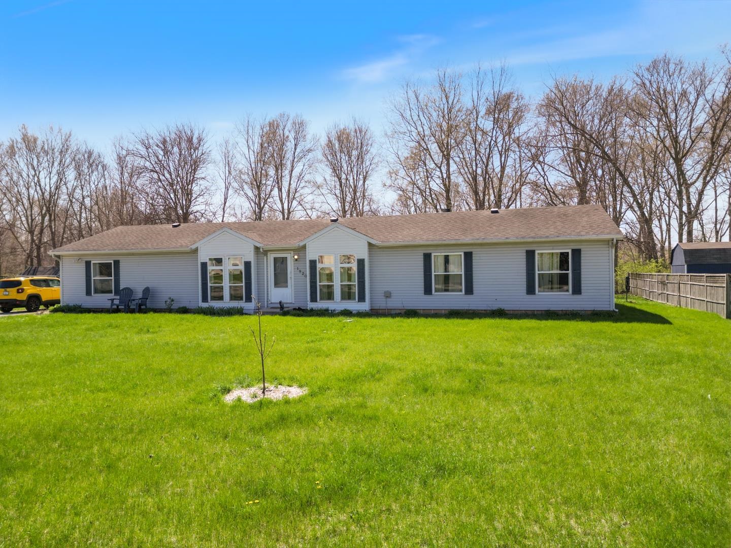View of single story home