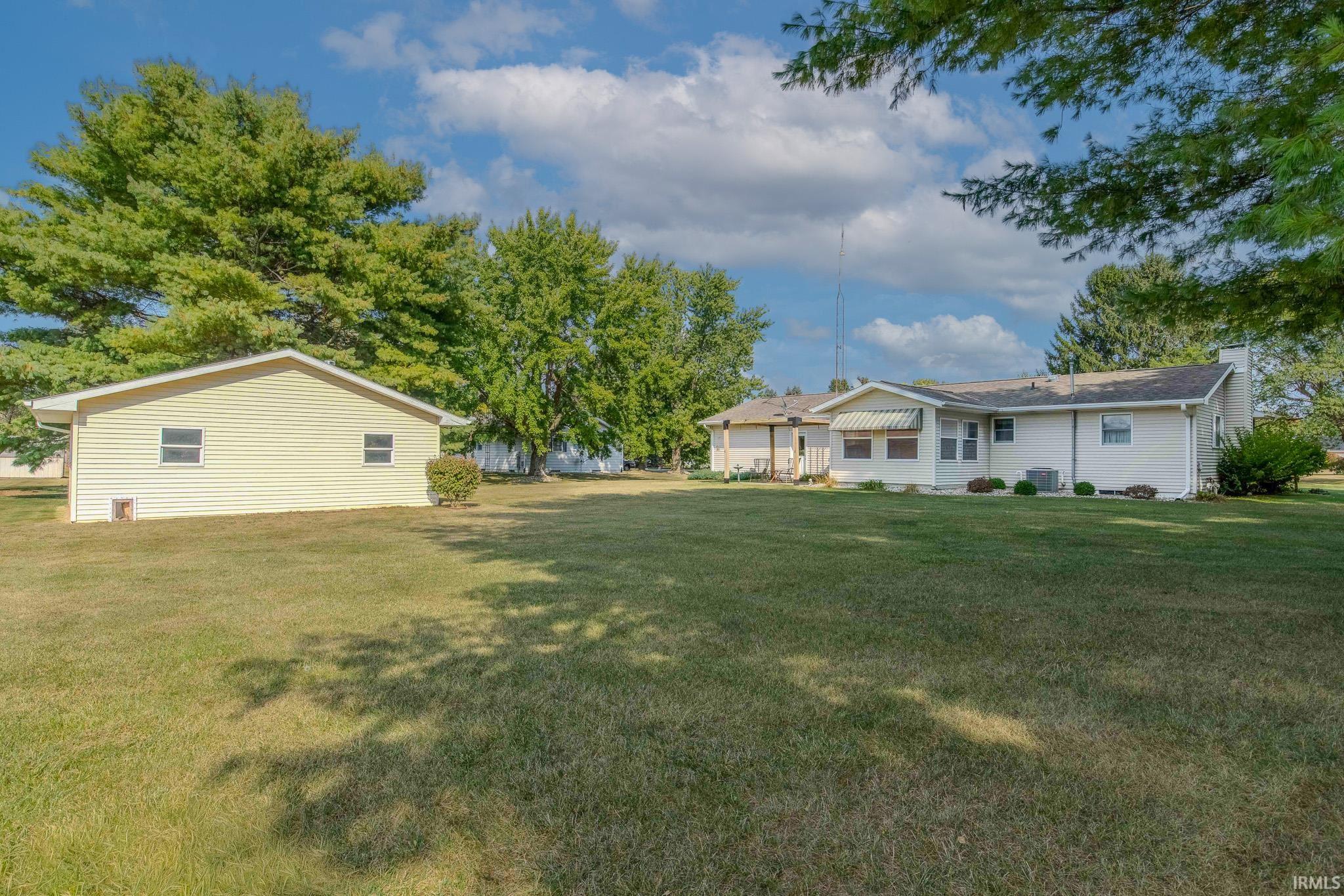 View of grassy yard
