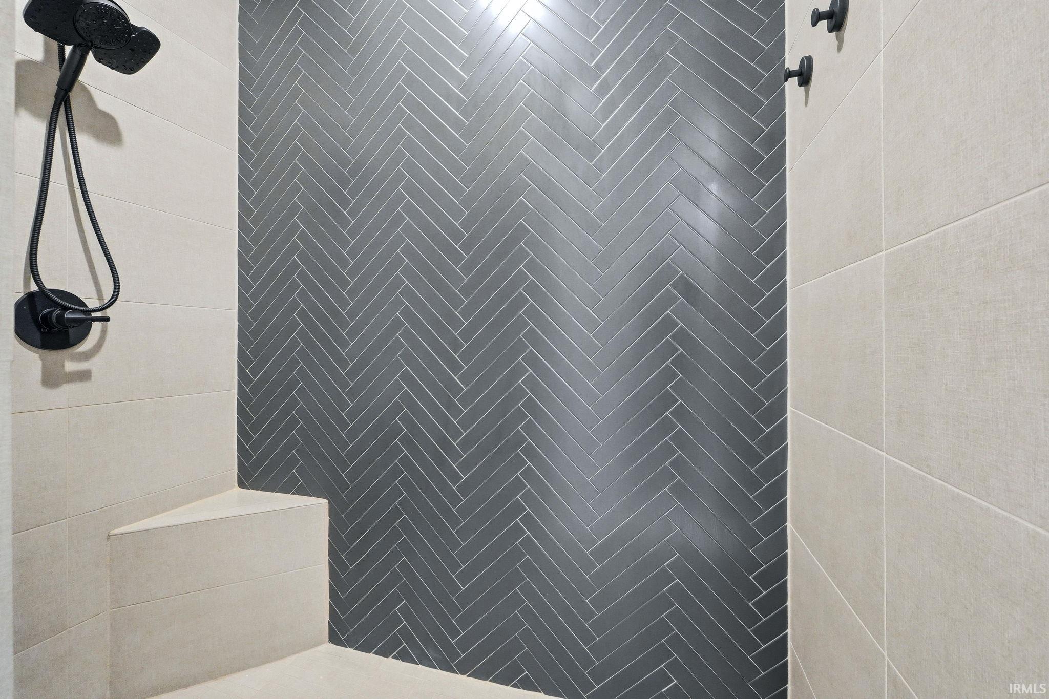 Bathroom with tiled shower
