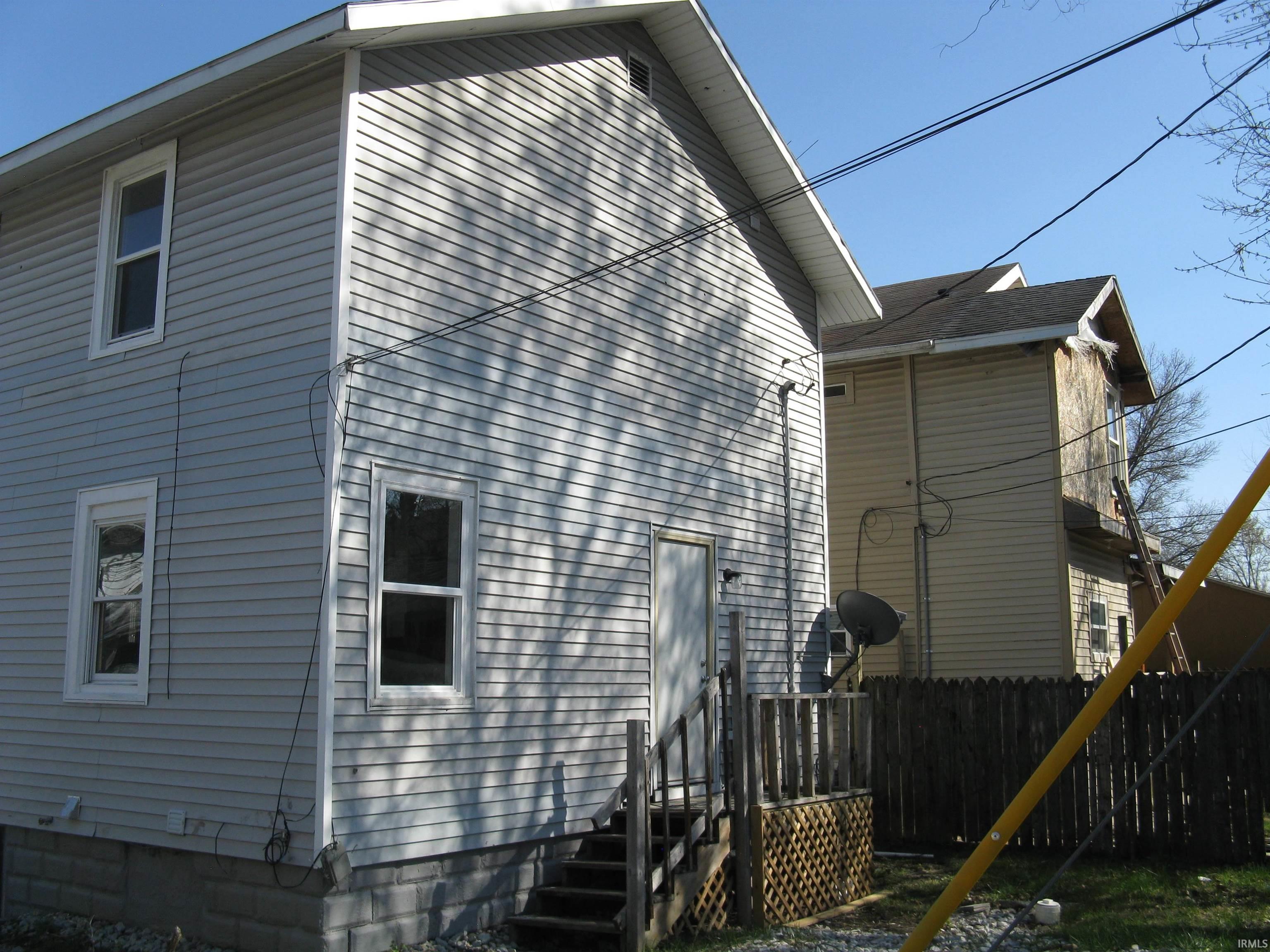 Rear view of property