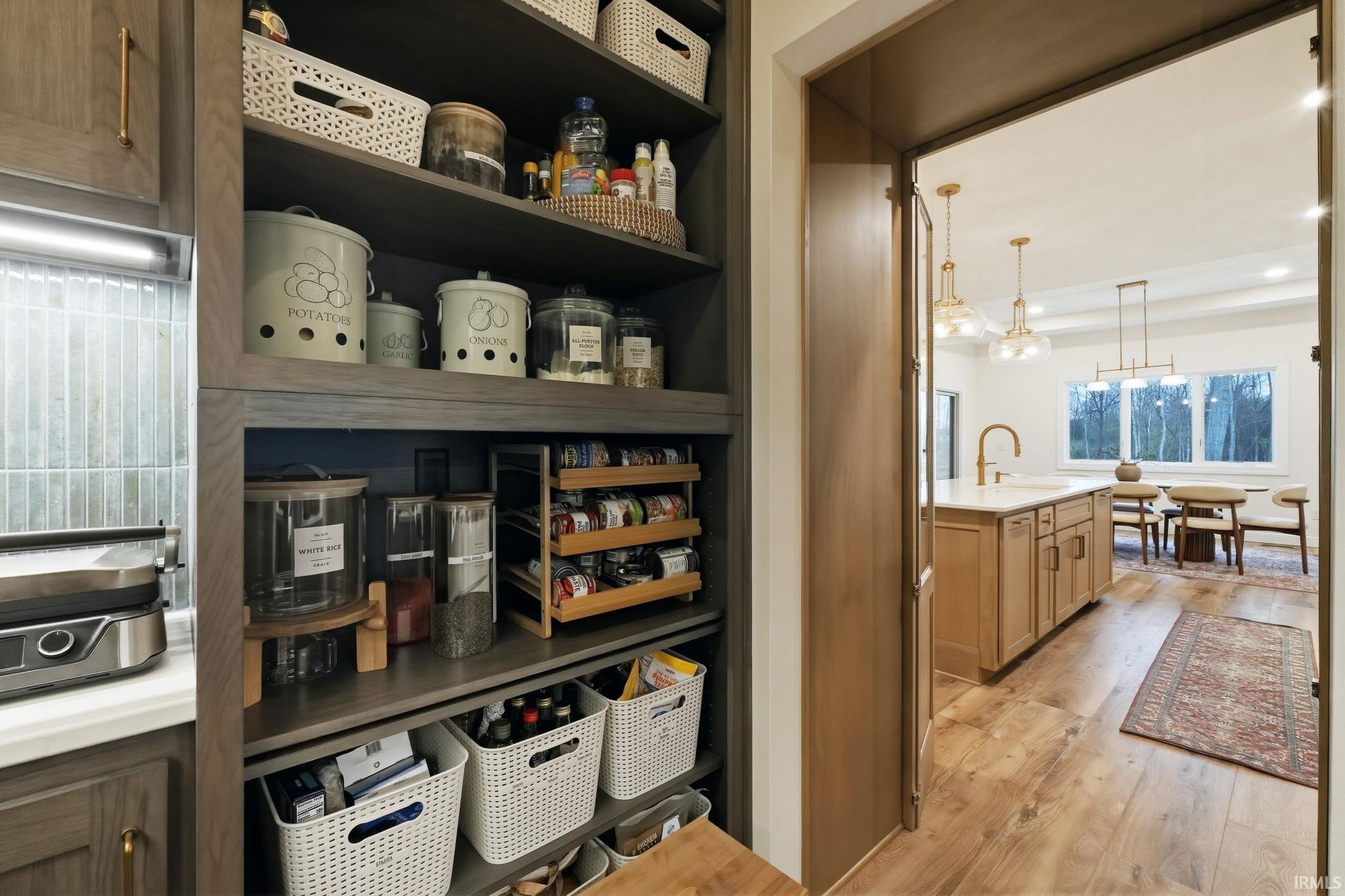 Storage area featuring a sink