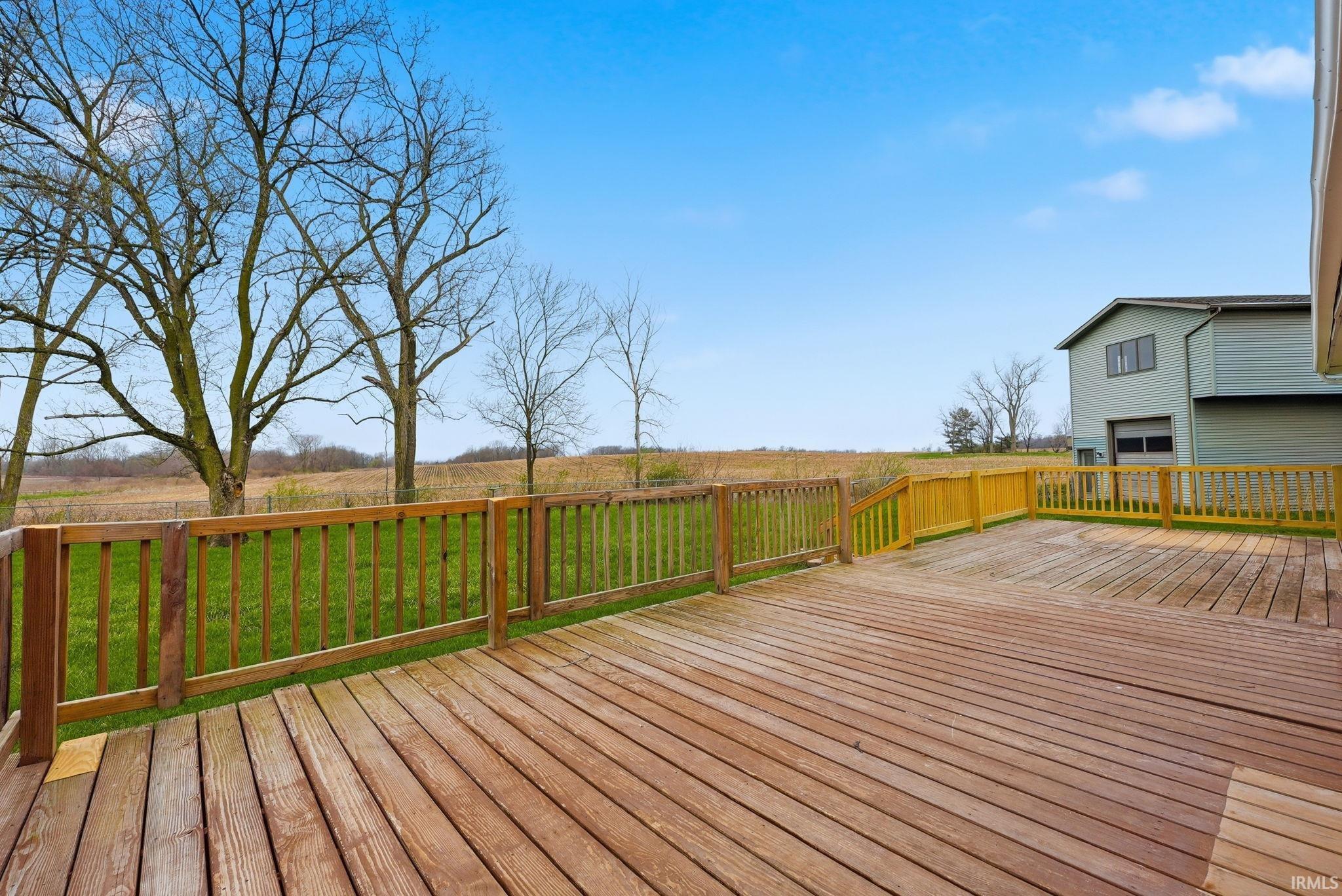 Deck with a yard