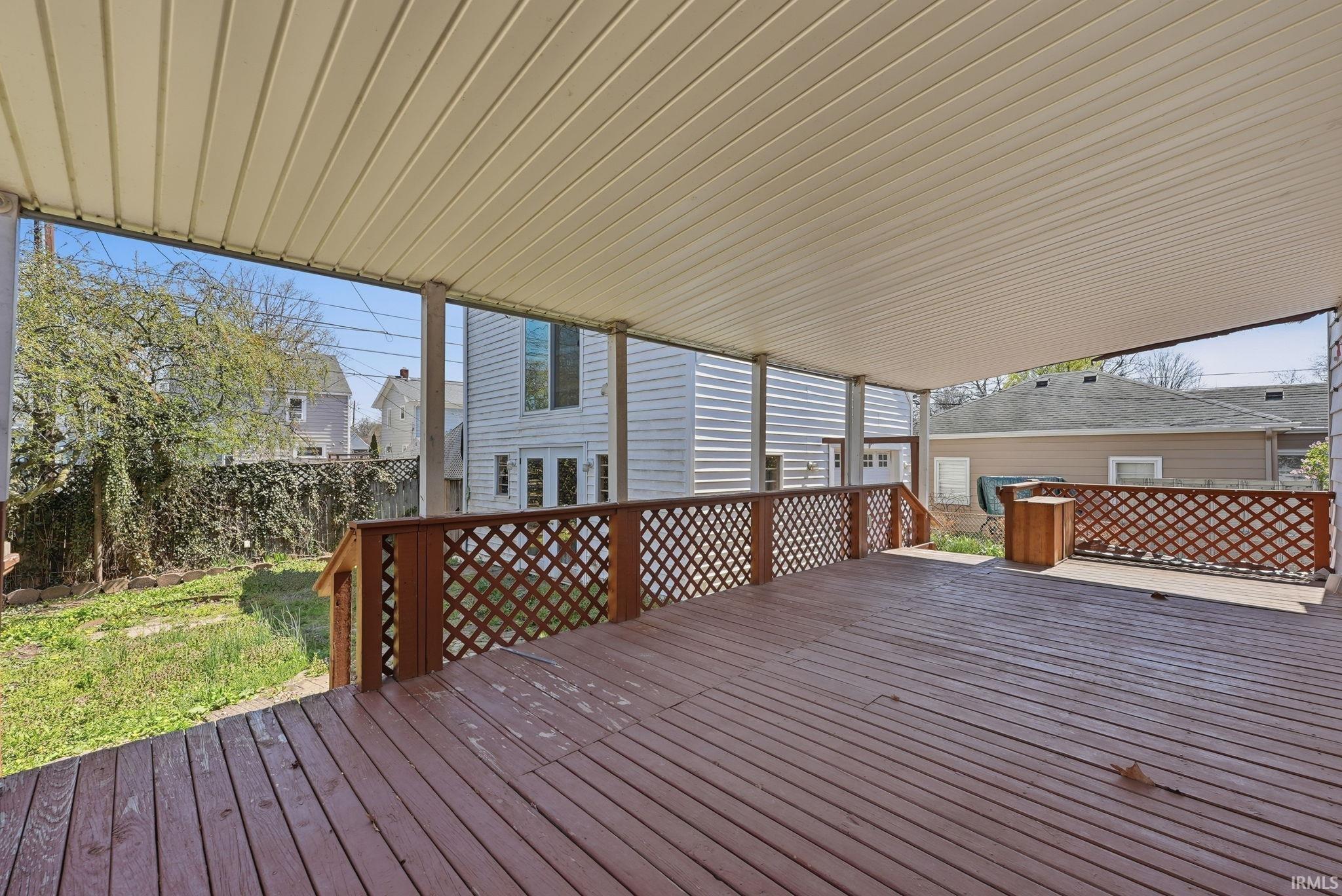 View of deck