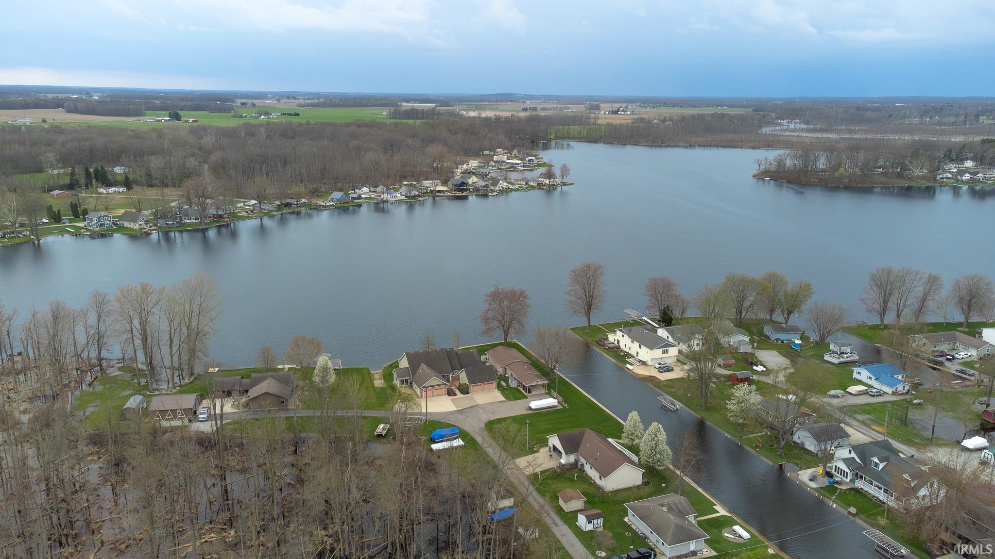 Aerial view of Waldron Lake