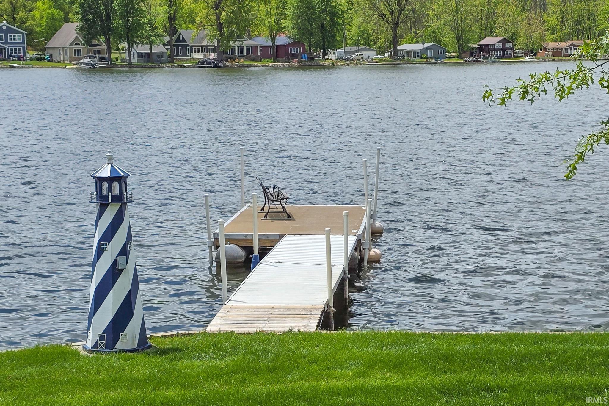 Custom Dock area (View from last season) included & Shore Station boat lift to be installed yet.