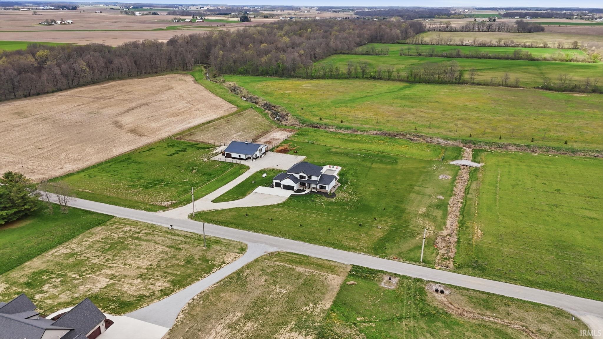 View of rural area with abundant farmland