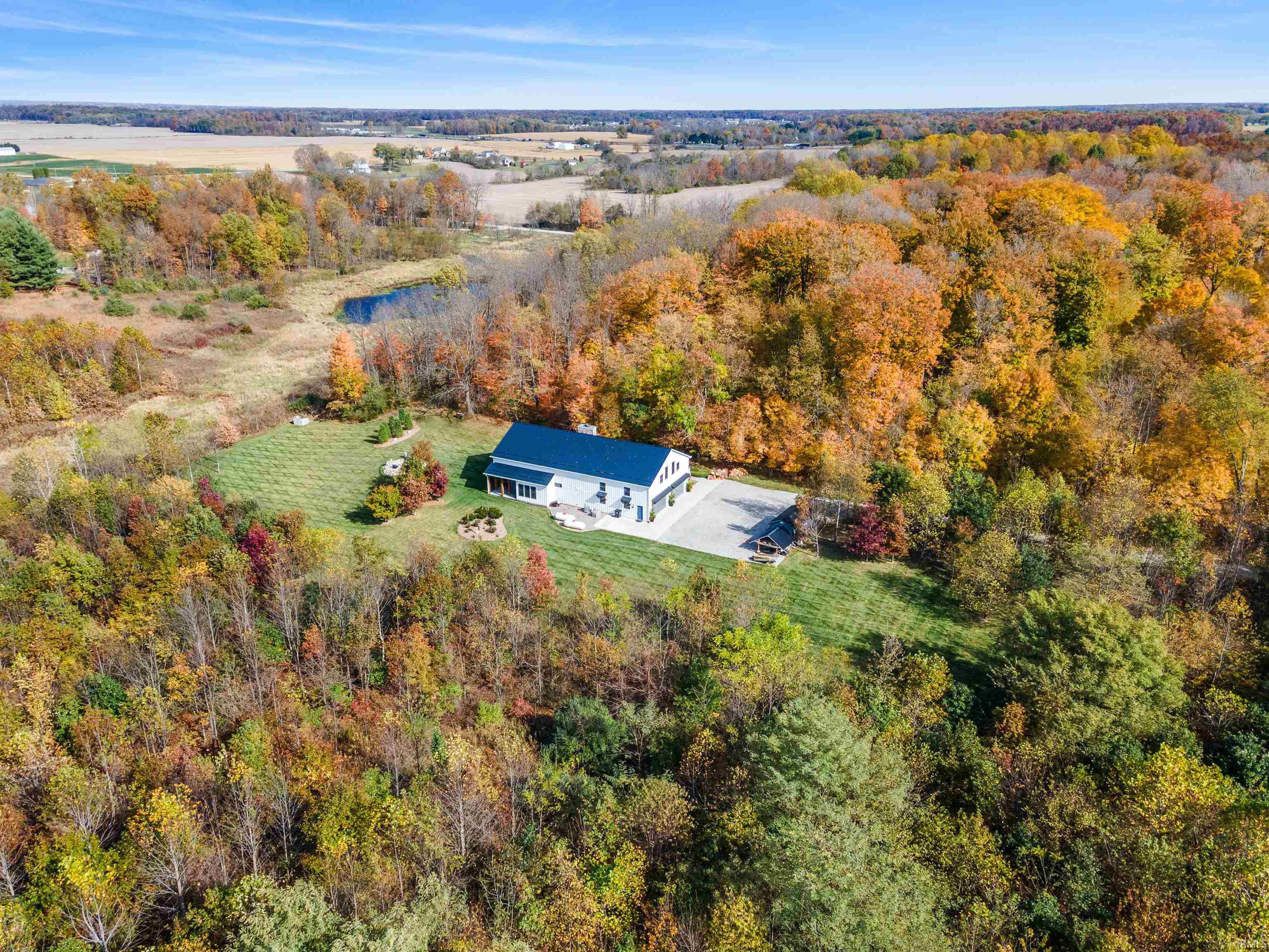 View from above of property featuring a large body of water