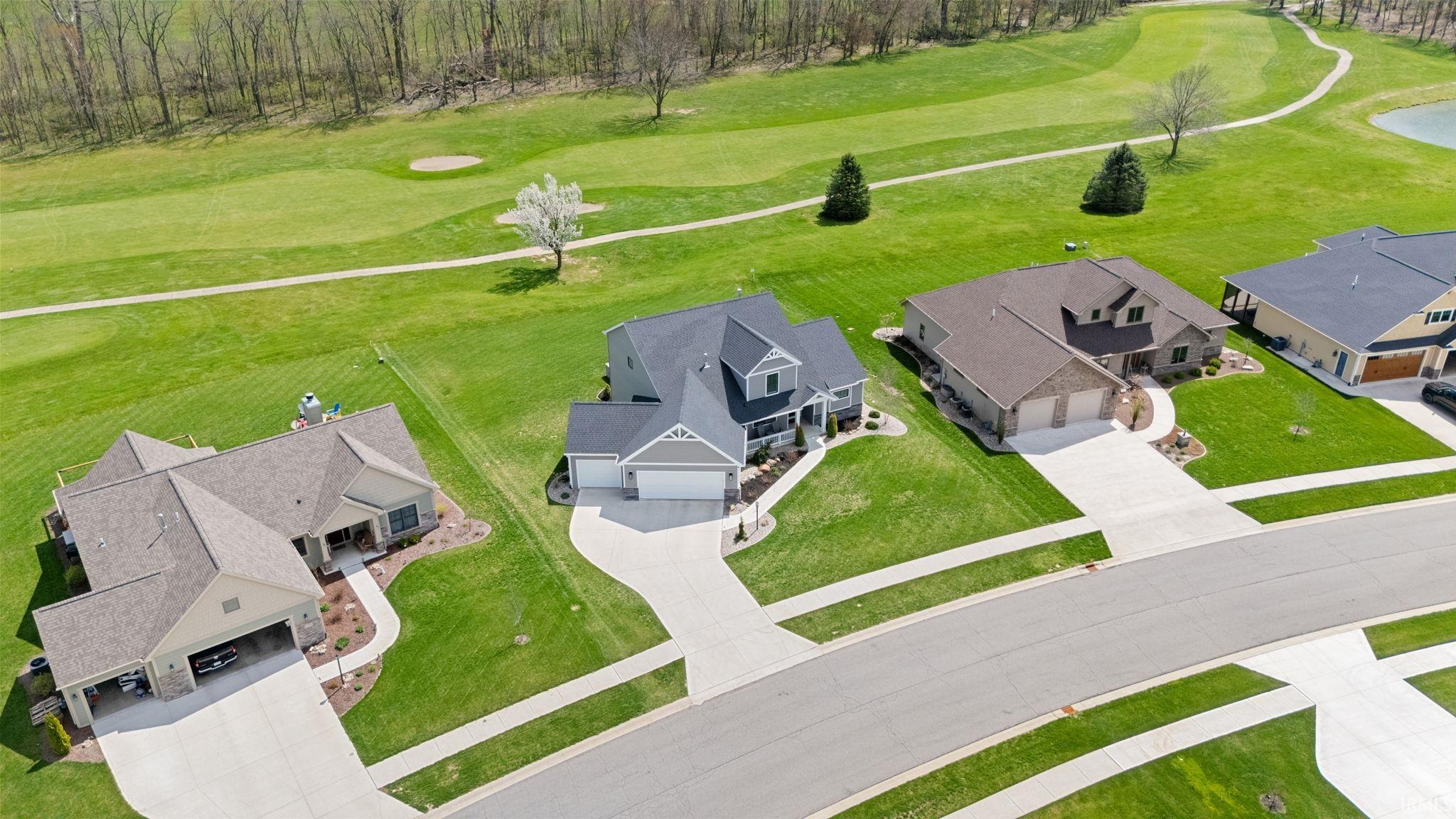 Drone / aerial view of a golf club