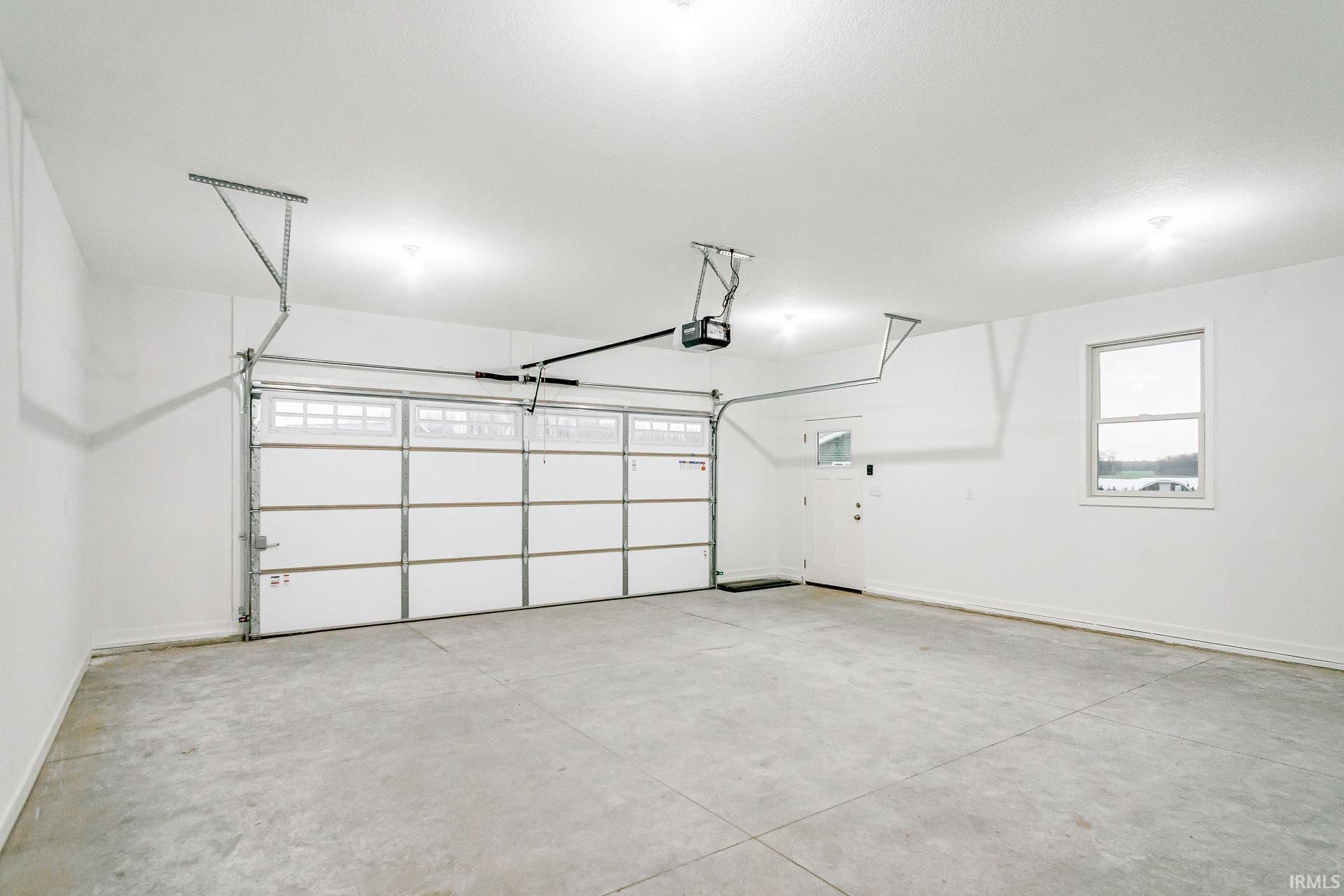 Garage with baseboards