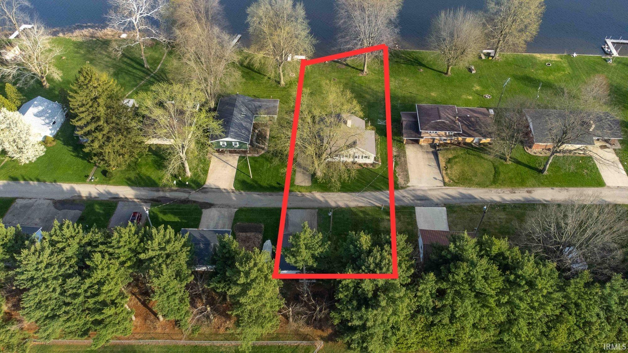 View of property location with property parcel outlined