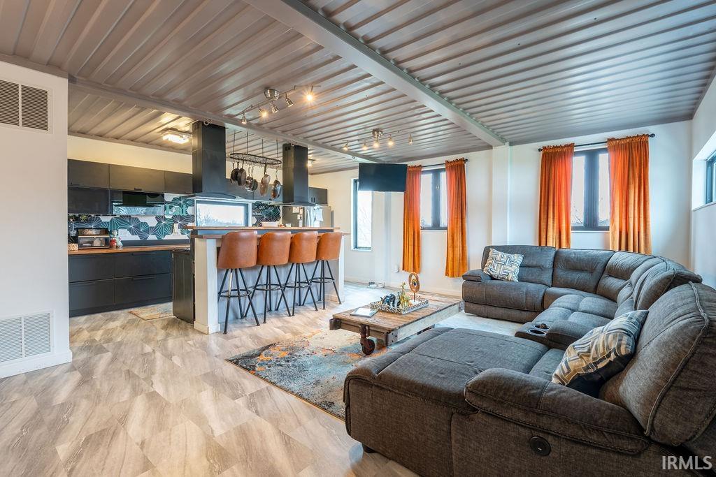 View of living area