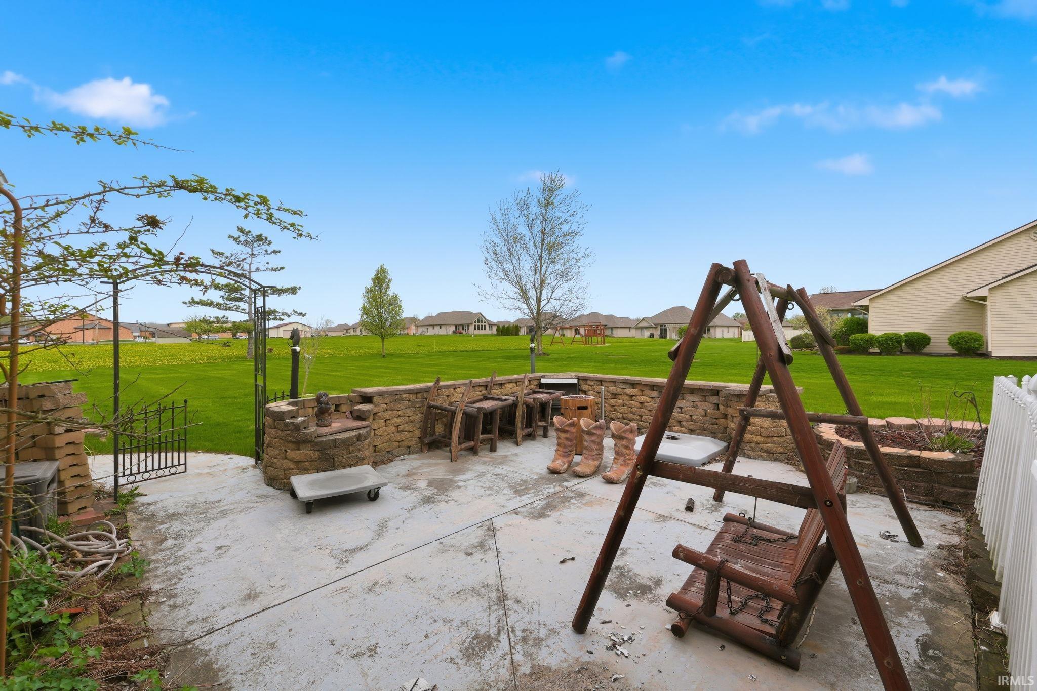View of patio with a residential view